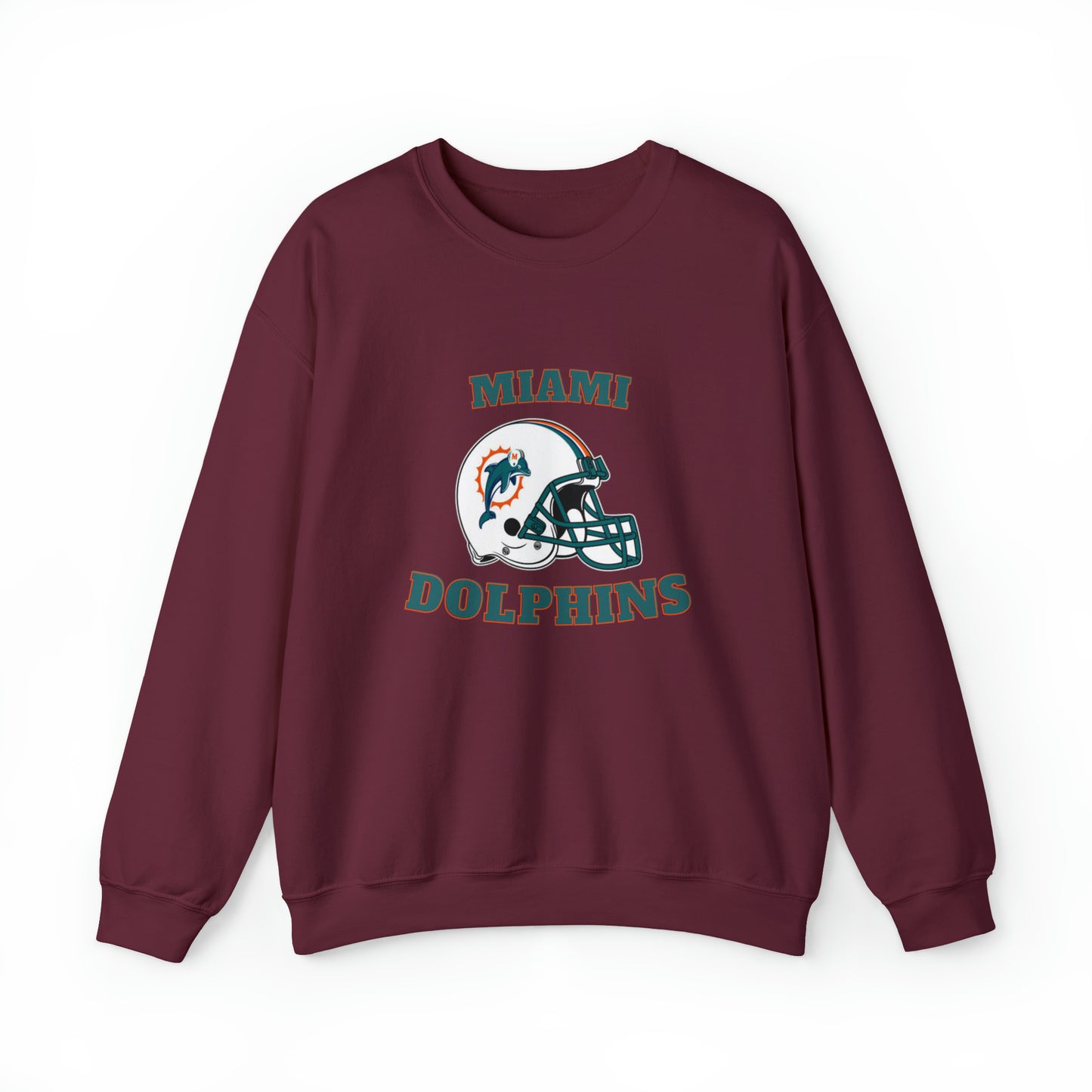 Miami Dolphins Unisex Heavy Blend Crewneck Sweatshirt