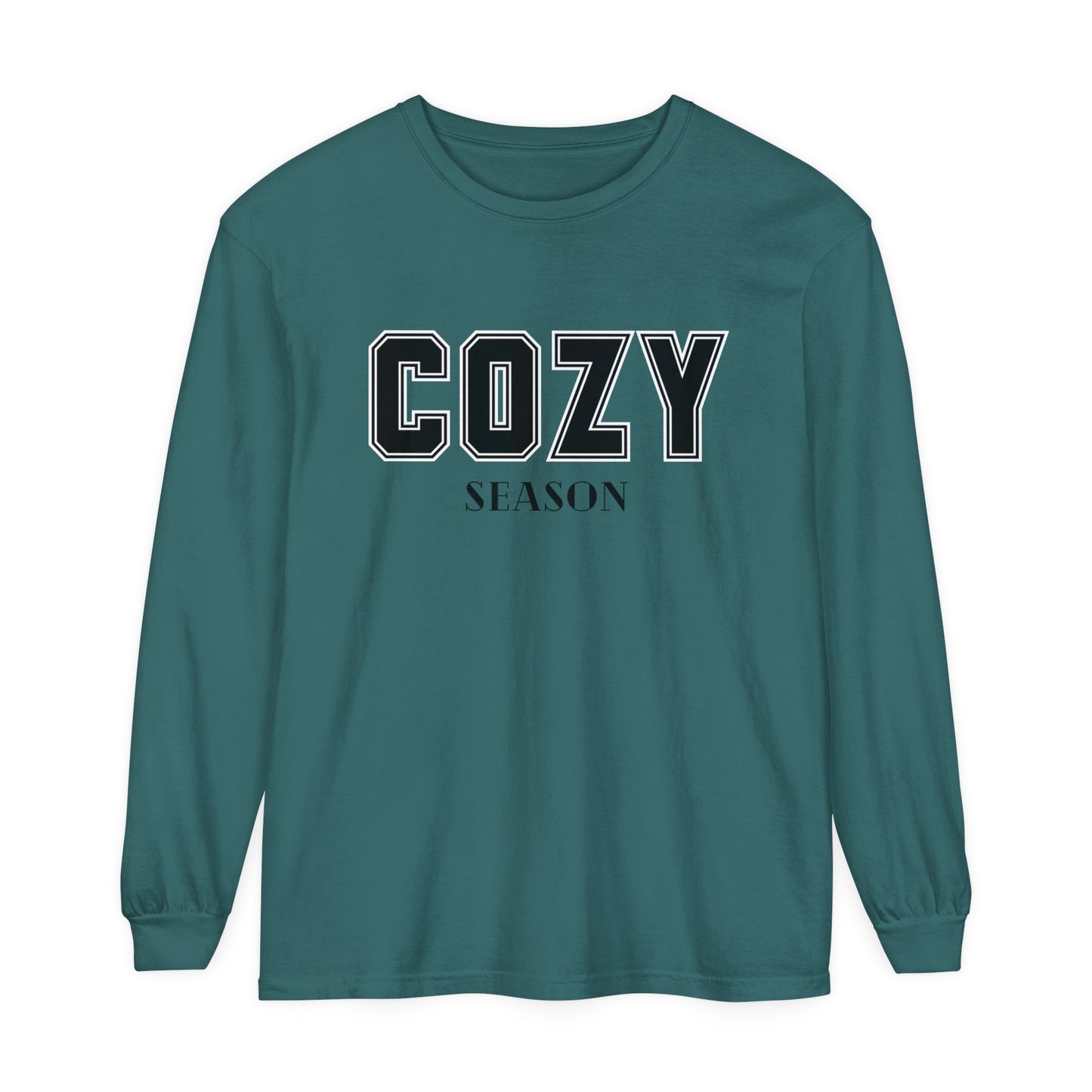 Cozy Season Comfort Colors Unisex Garment-dyed Long Sleeve T-Shirt