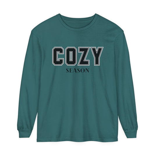 Cozy Season Comfort Colors Unisex Garment-dyed Long Sleeve T-Shirt