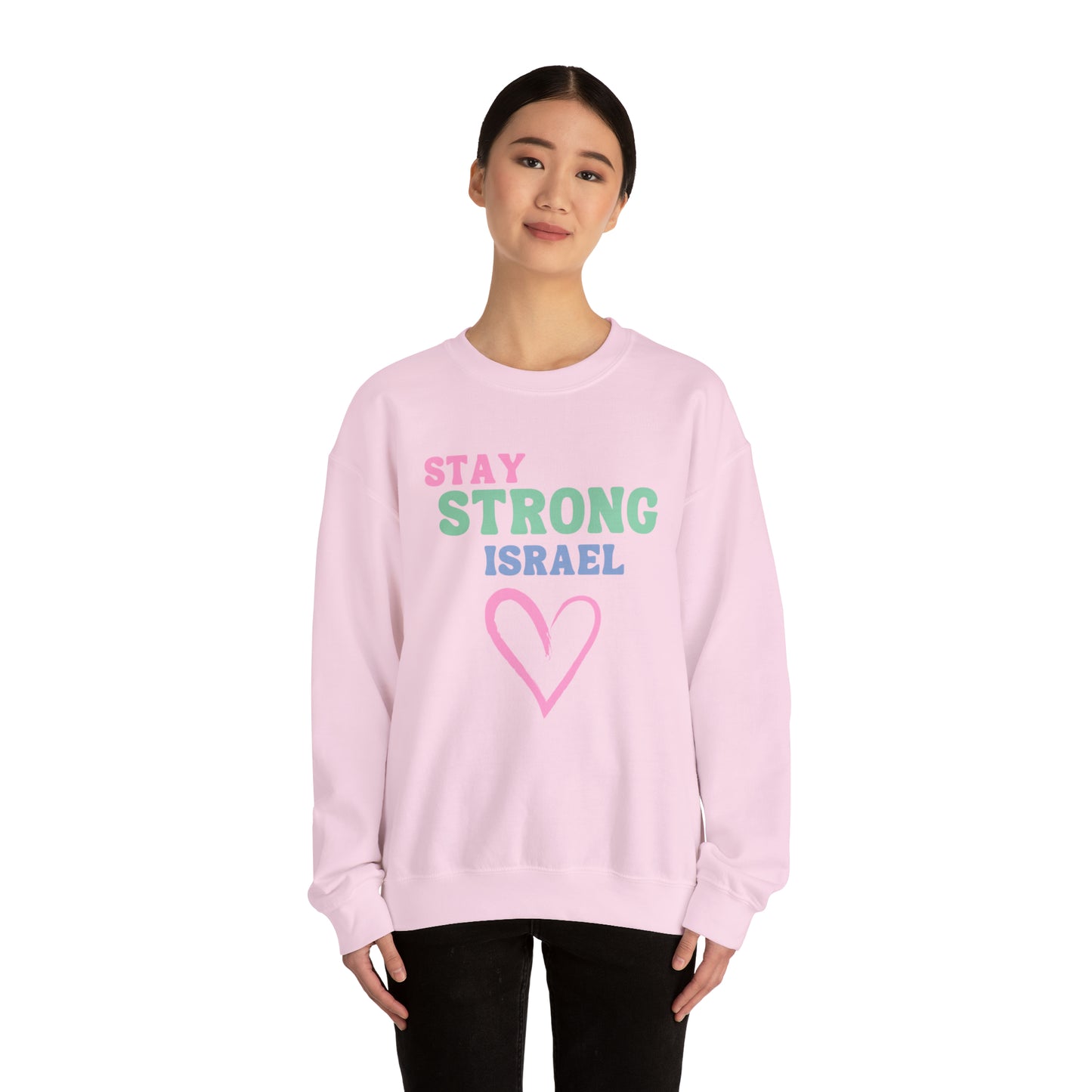 Stay Strong Israel Unisex Heavy Blend Crewneck Sweatshirt