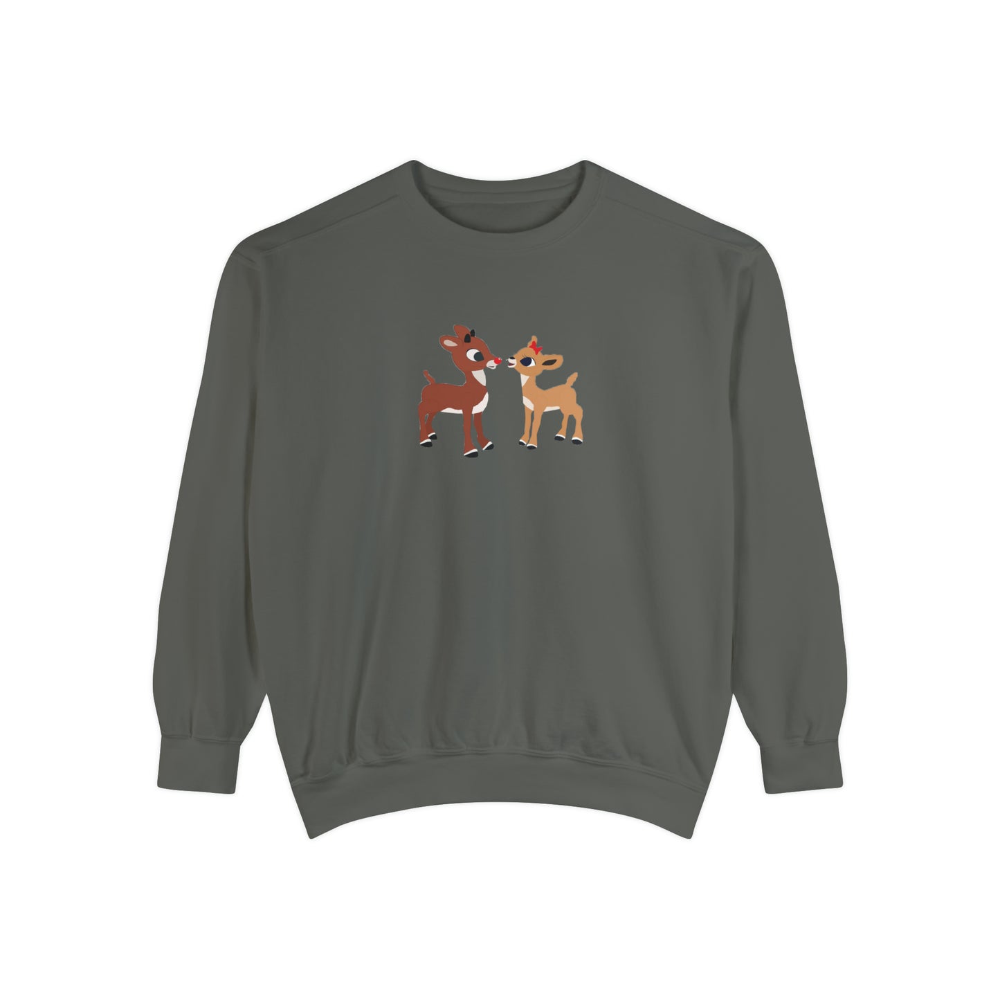 RudolphThe Red Nose Reindeer Unisex Garment-Dyed Sweatshirt