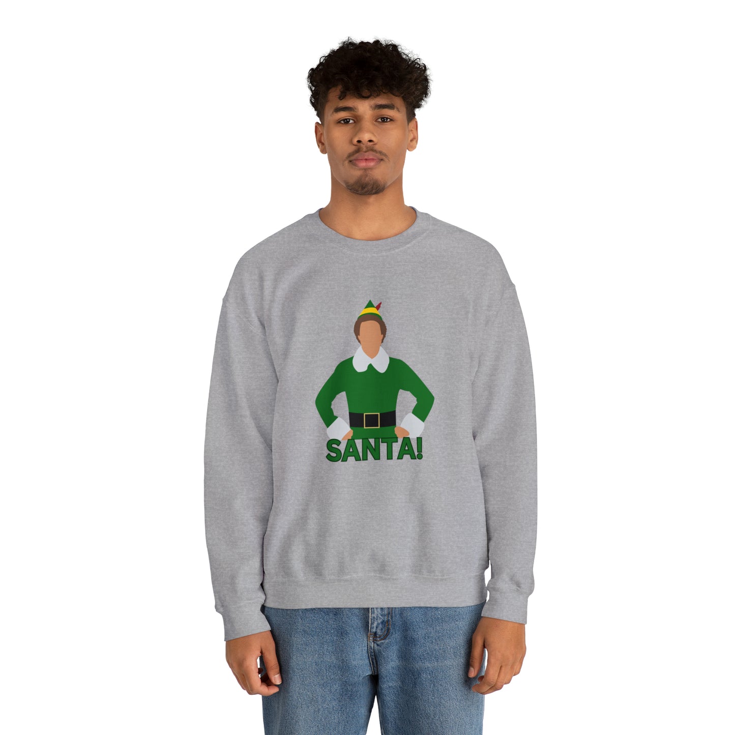 Santa Buddy Elf Unisex Heavy Blend Crewneck Sweatshirt