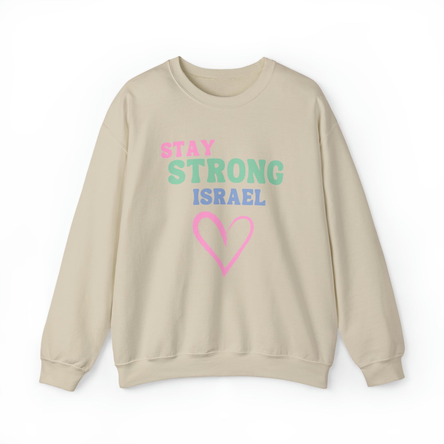 Stay Strong Israel Unisex Heavy Blend Crewneck Sweatshirt