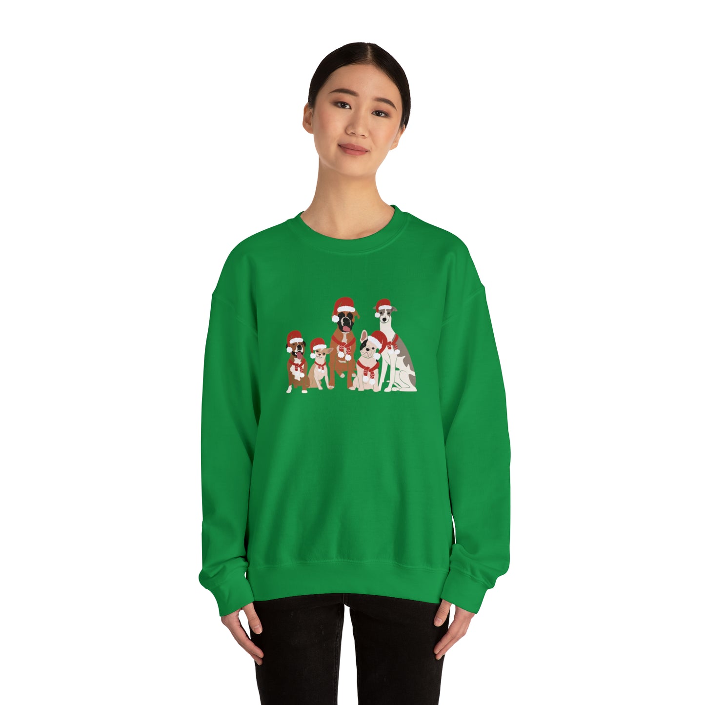 Santa Doggies Unisex Crewneck Sweatshirt