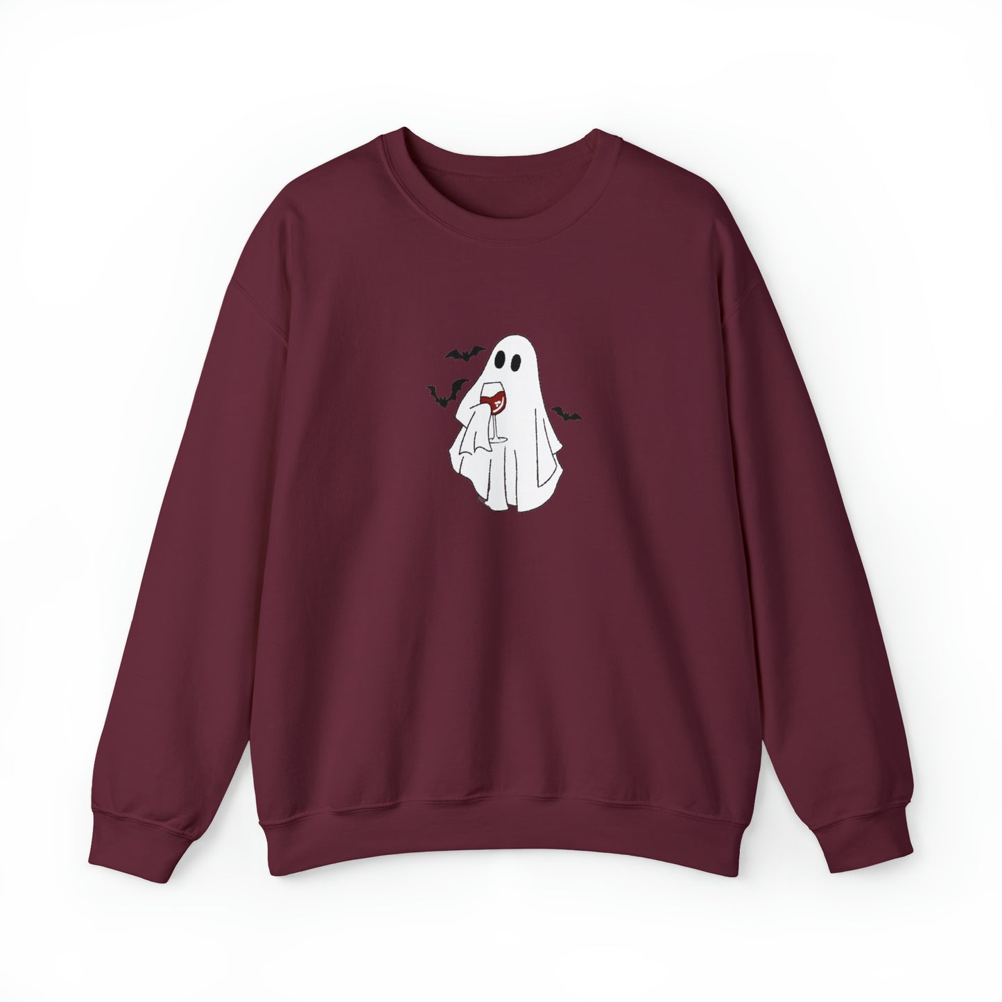 Ghost Wine Unisex Heavy Blend Crewneck Sweatshirt