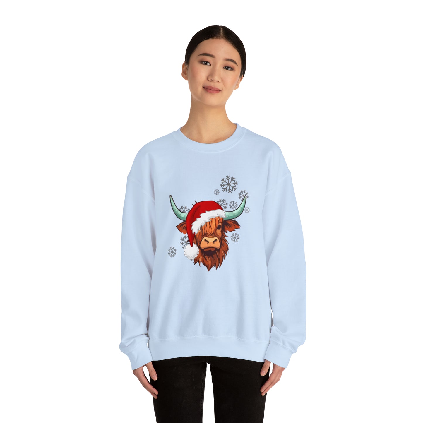 Highland Cow Santa Unisex Sweatshirt