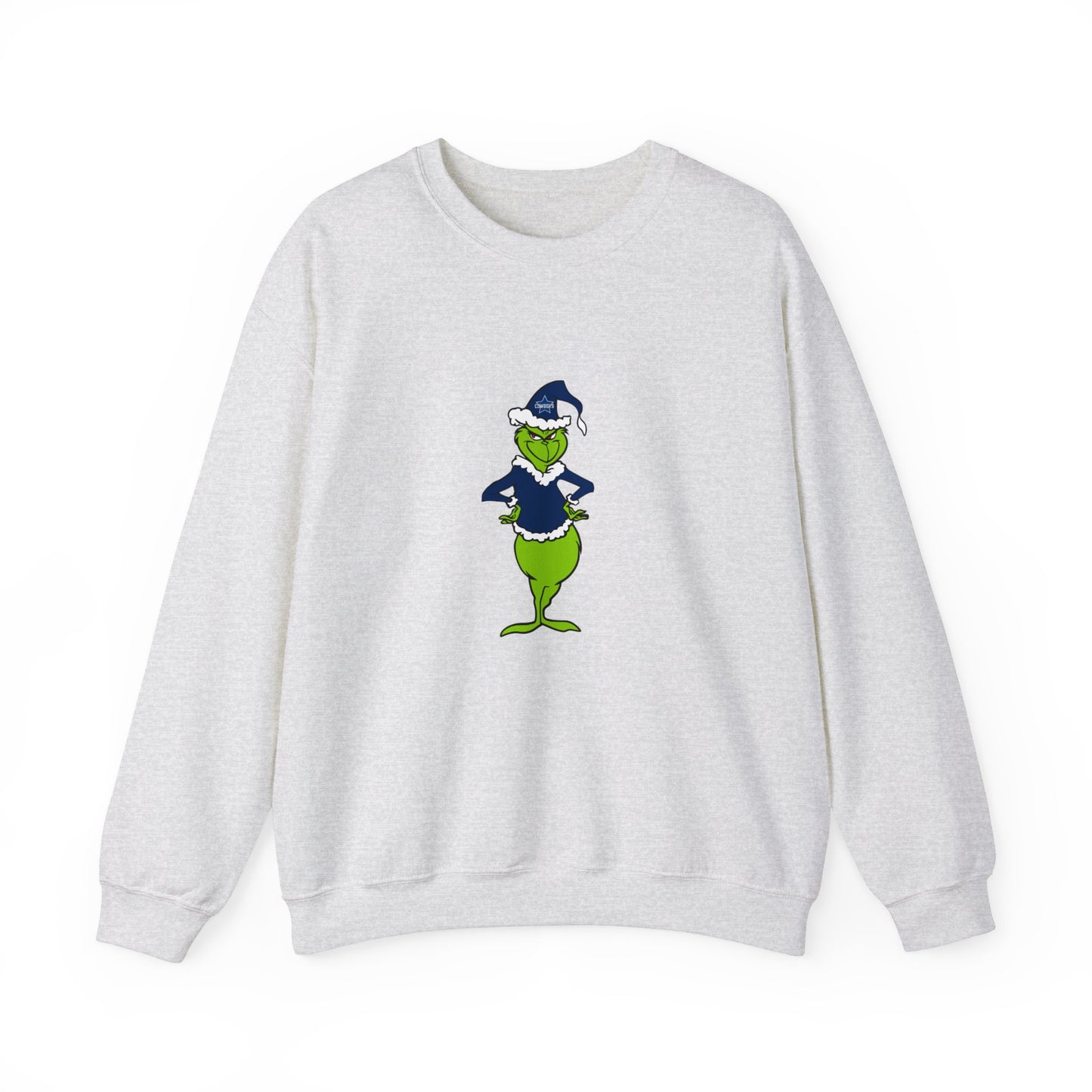 Dallas Cowboys Grinch Unisex Heavy Blend Crewneck Sweatshirt