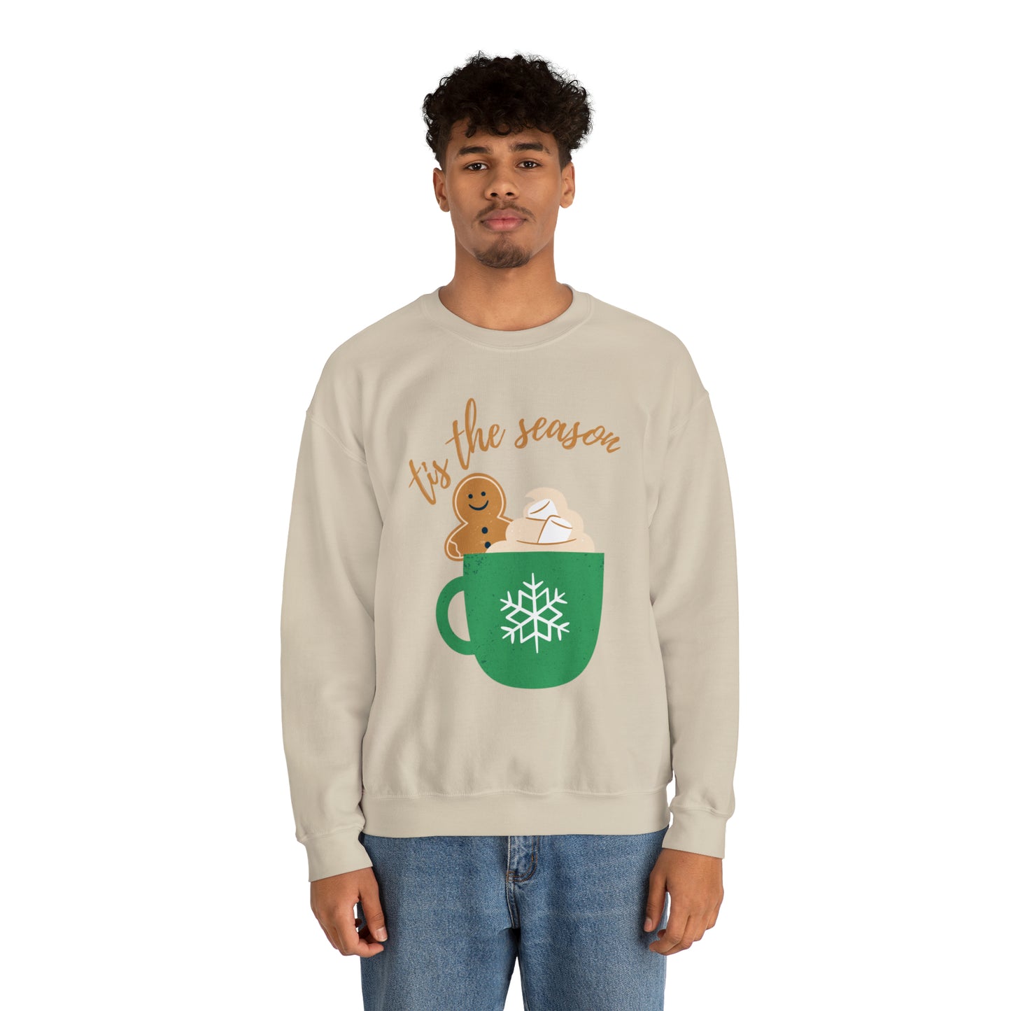 Tis The Season Latte Unisex Heavy Blend Crewneck Sweatshirt
