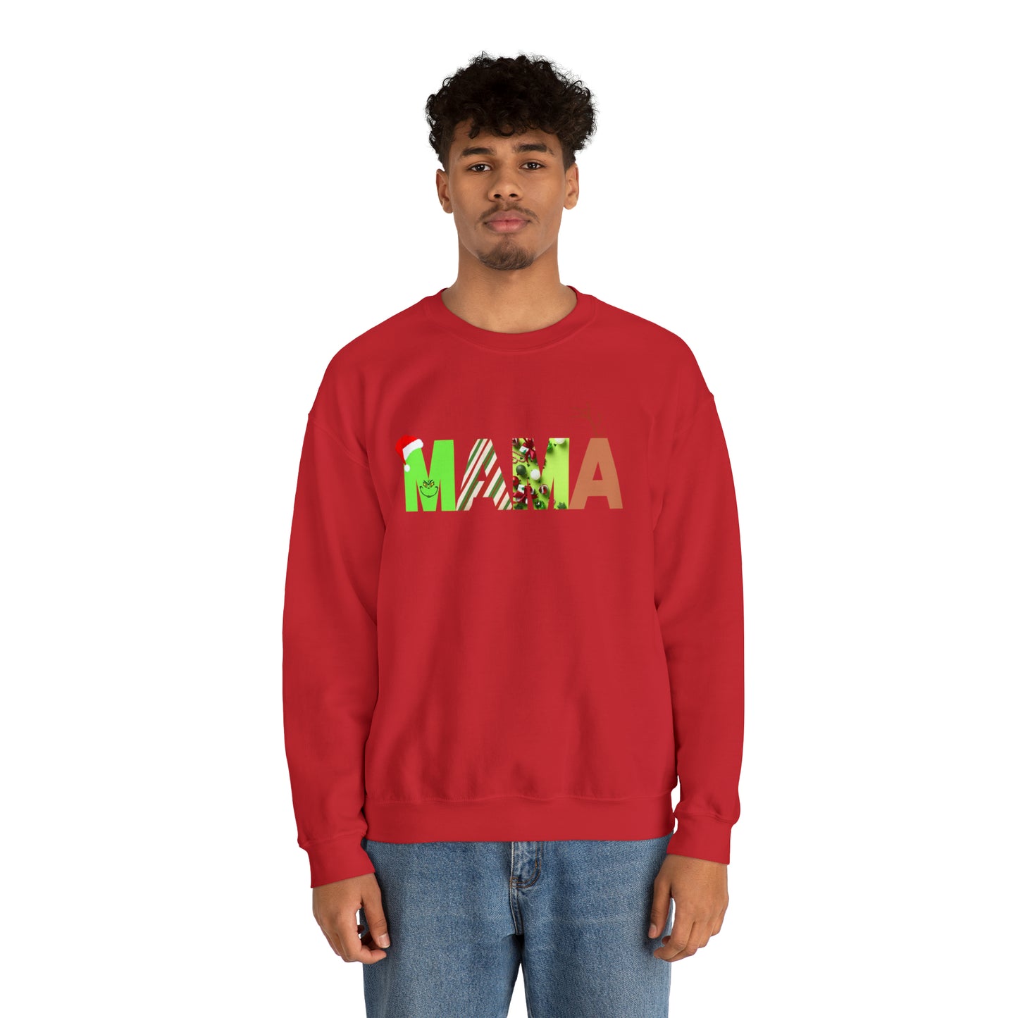 Mama Grinch Unisex Heavy Blend Crewneck Sweatshirt