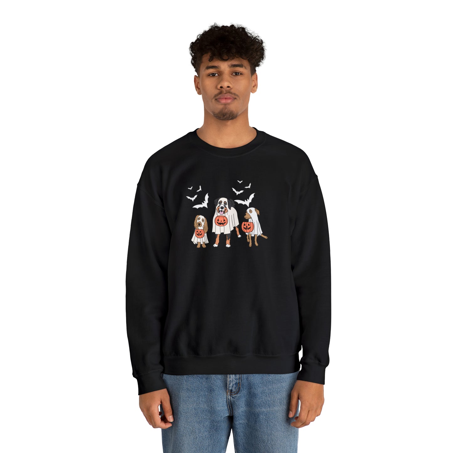 Dog ghosts Unisex Heavy Blend Crewneck Sweatshirt