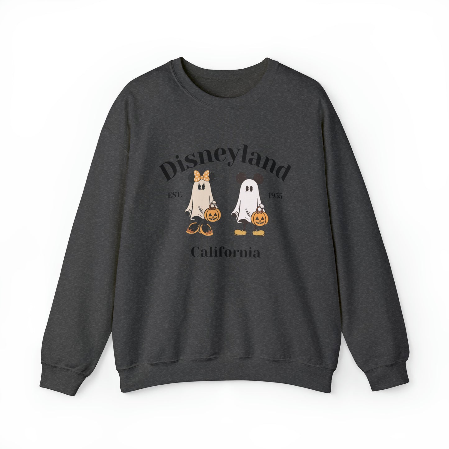 Disneyland Mickey And Minnie Ghost Unisex Heavy Blend Crewneck Sweatshirt