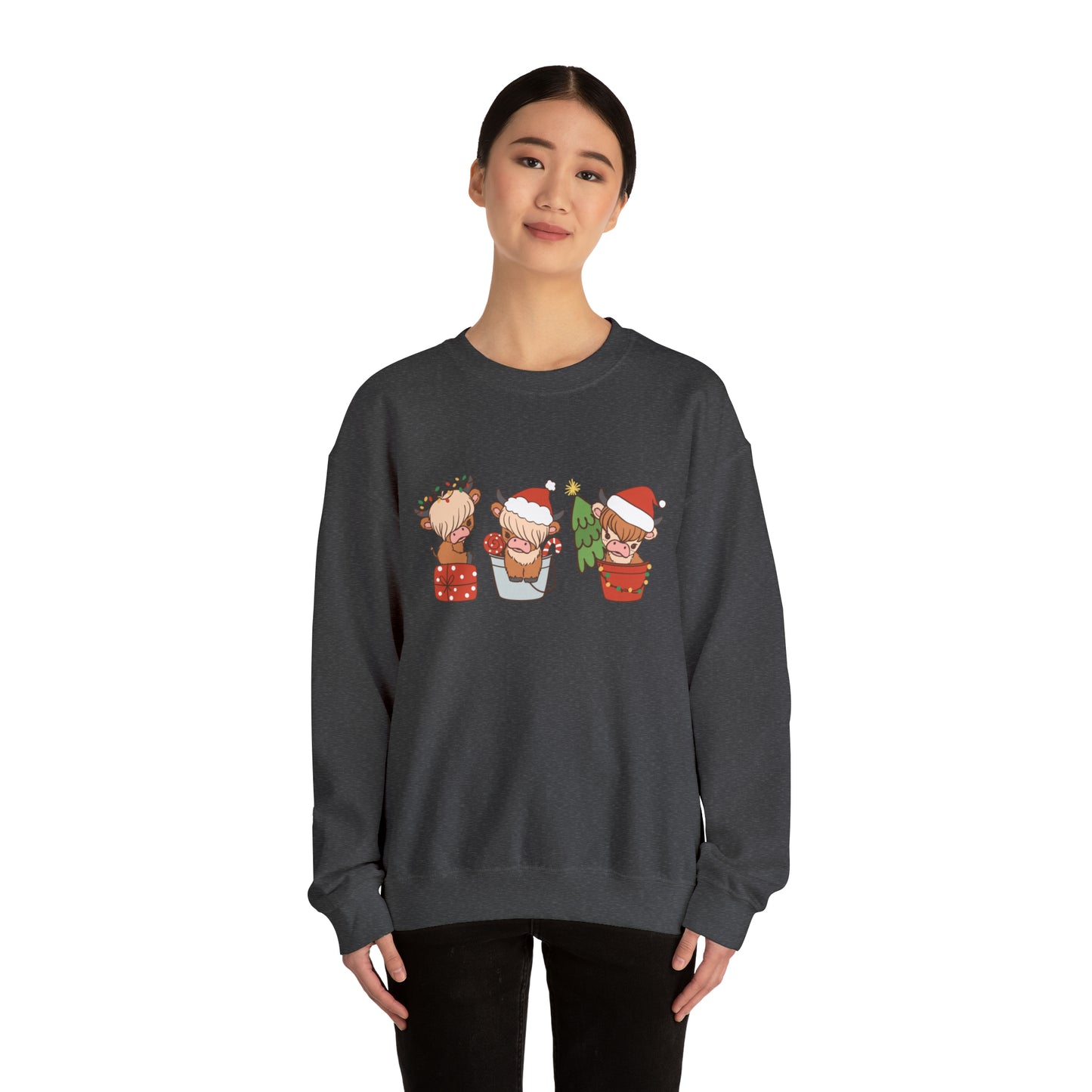 Highland Cows Christmas Unisex Sweatshirt