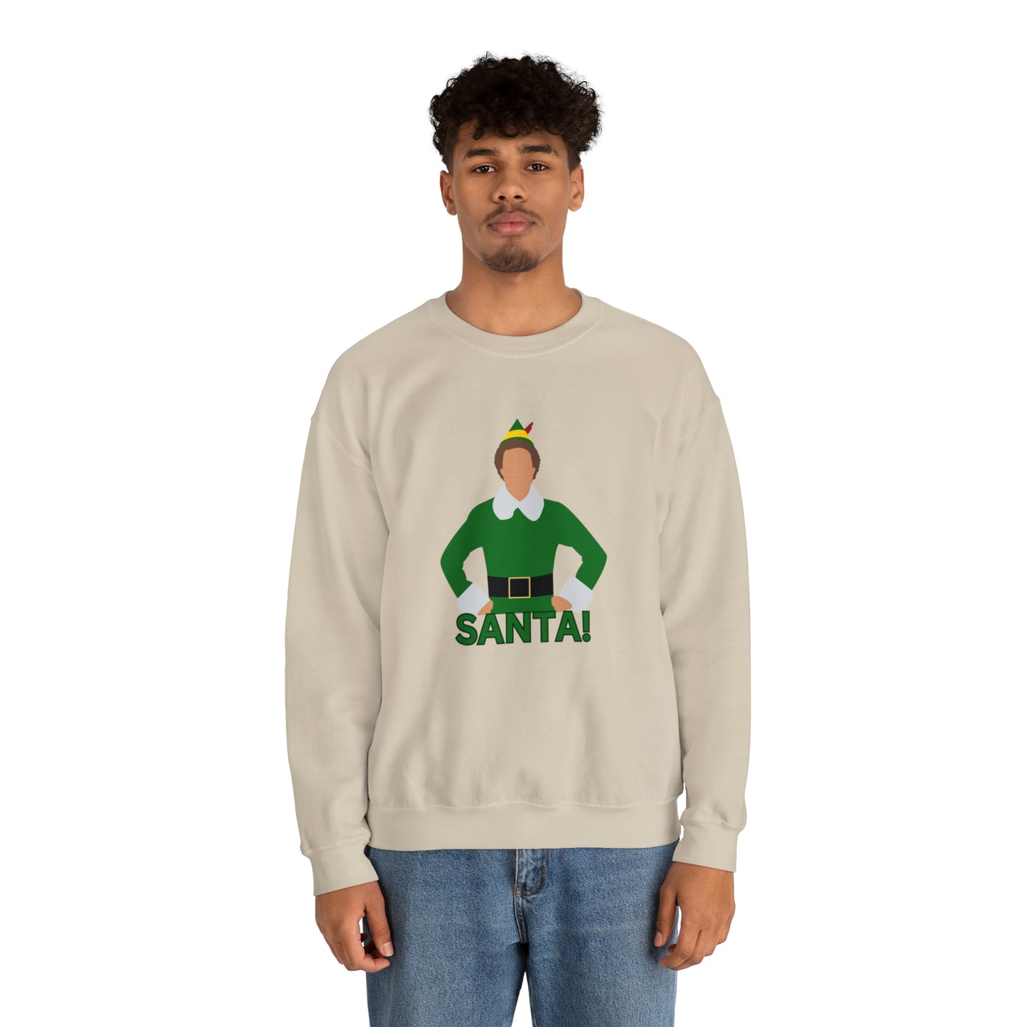 Santa Buddy Elf Unisex Heavy Blend Crewneck Sweatshirt