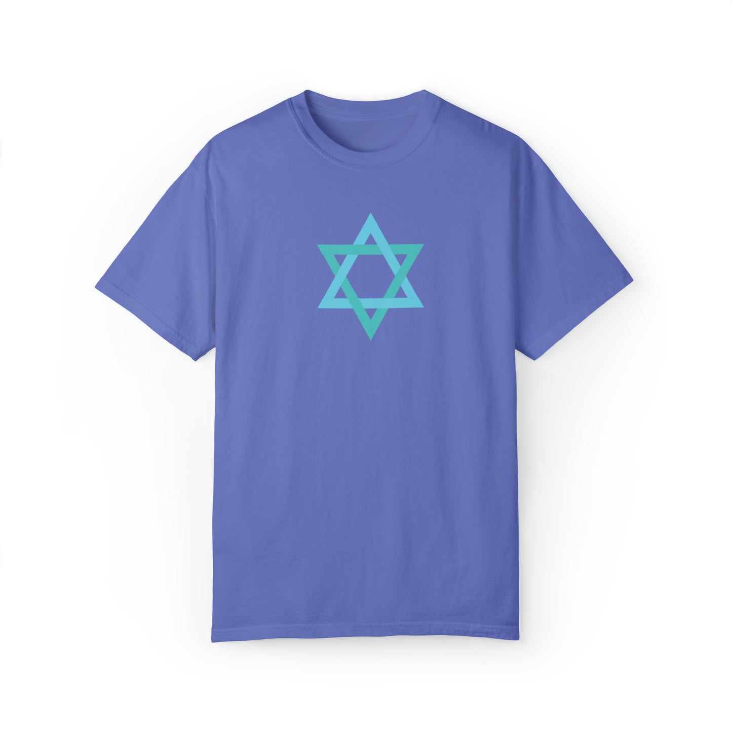 Jewish Star Unisex Garment-Dyed T-shirt