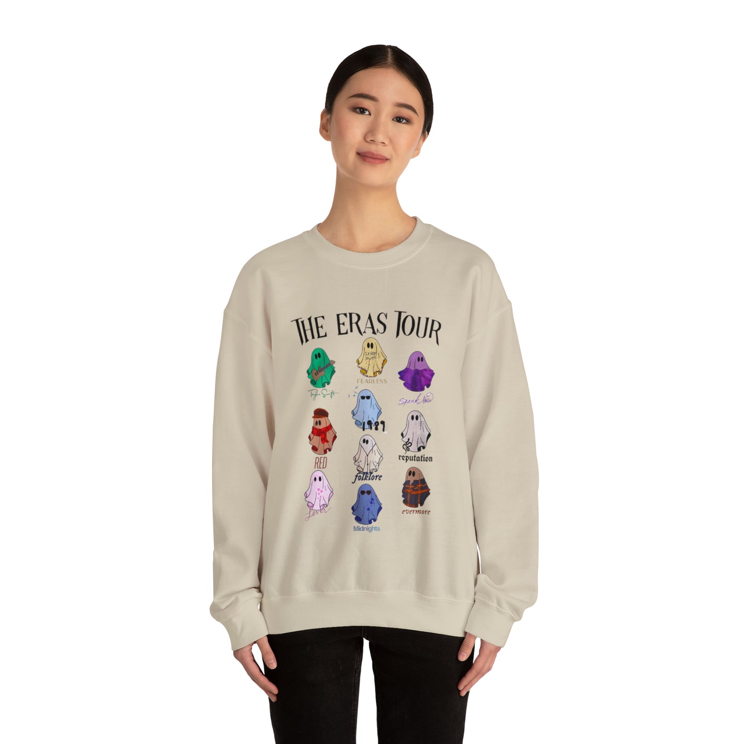 Taylor Swift Ghost Eras Tour Unisex Heavy Blend  Crewneck Sweatshirt