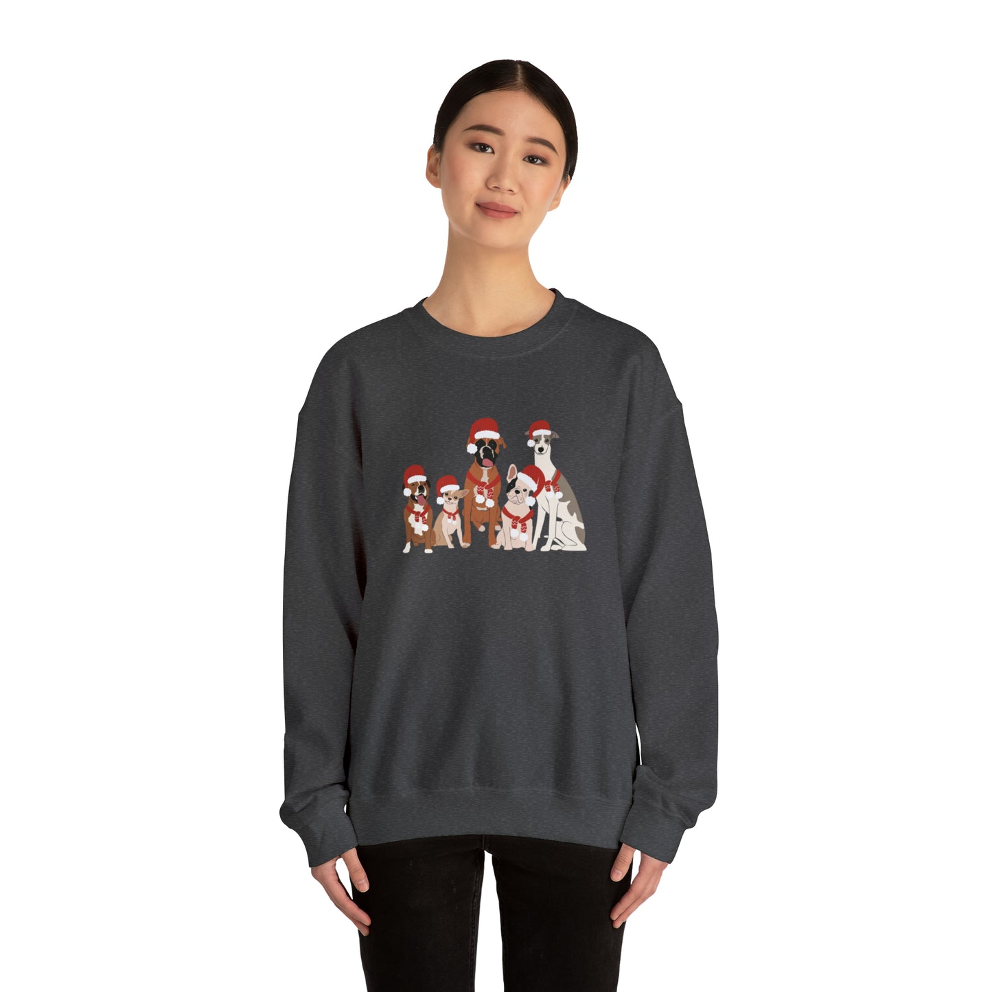 Santa Doggies Unisex Crewneck Sweatshirt