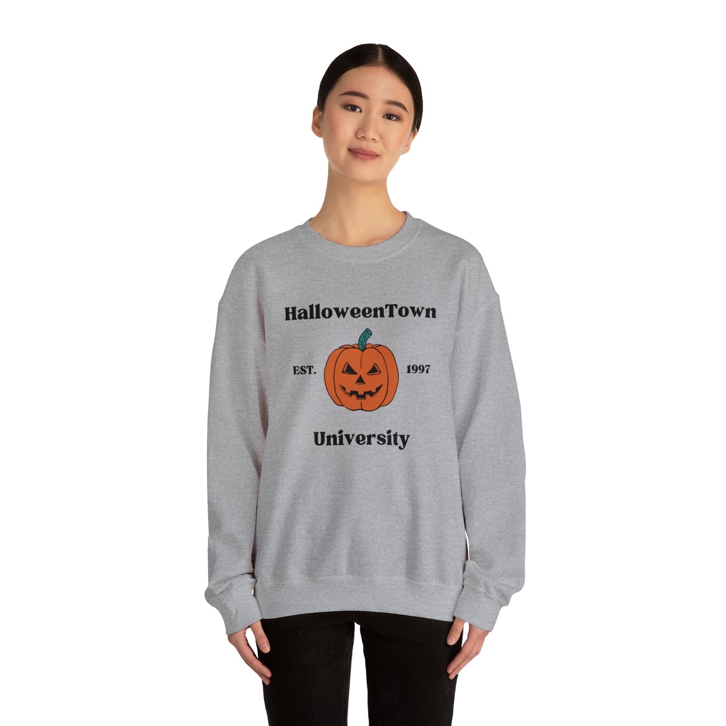 Halloween Town Pumpkin Crewneck Sweatshirt