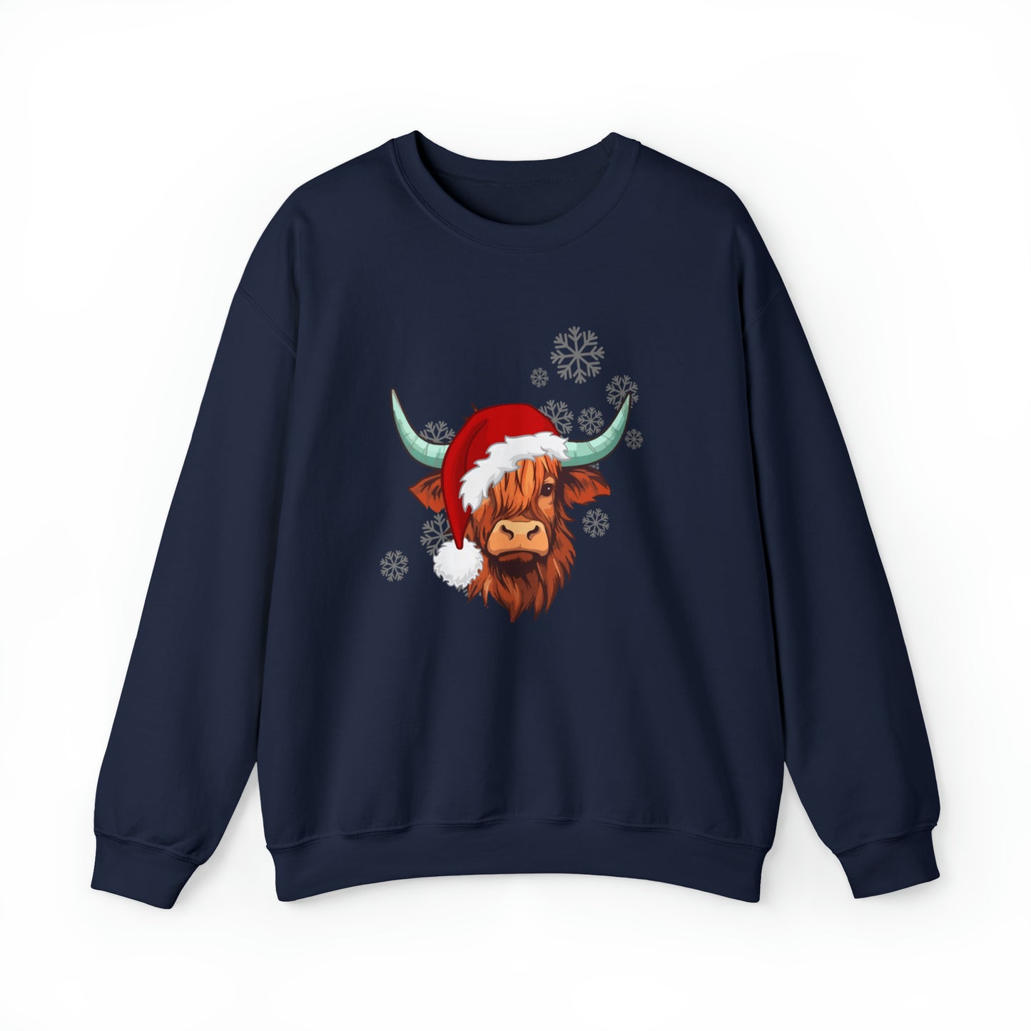 Highland Cow Santa Unisex Sweatshirt