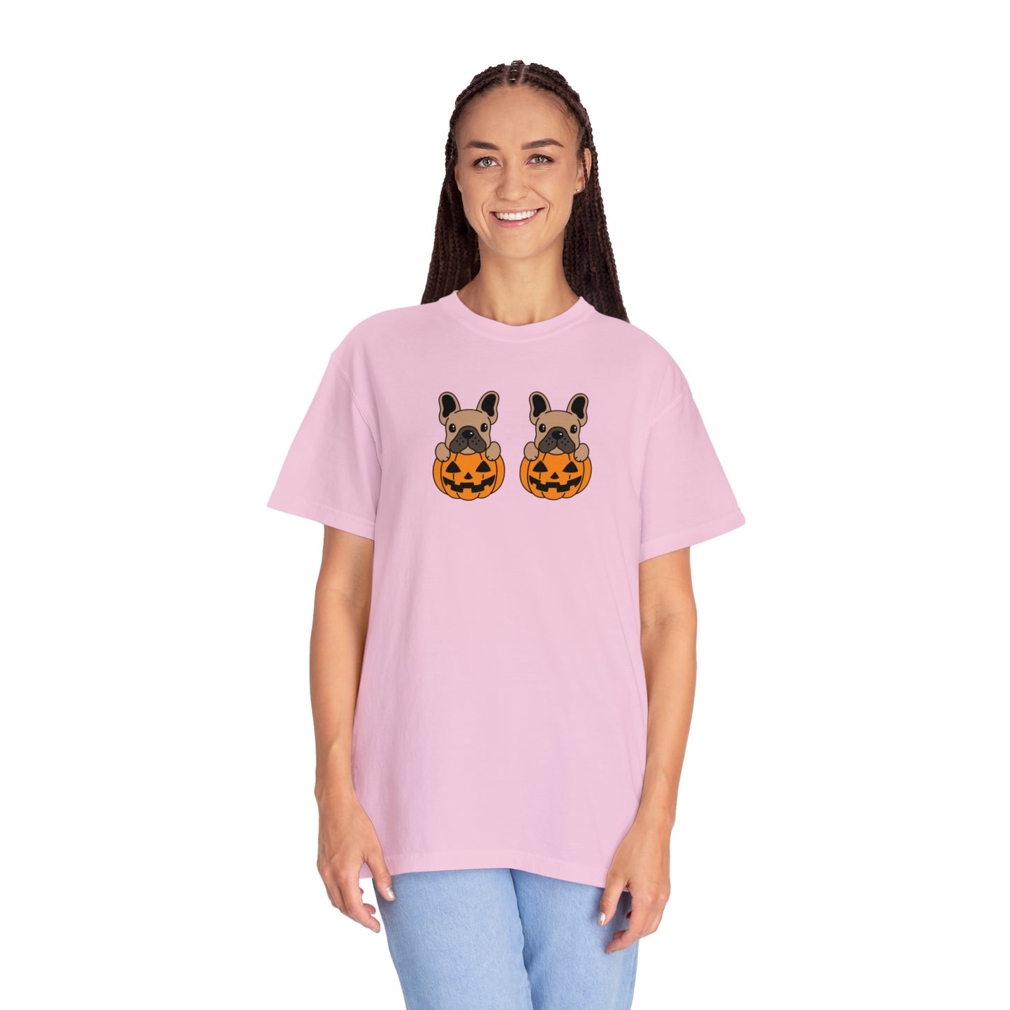 Doggie Pumpkins Unisex Garment-Dyed T-shirt
