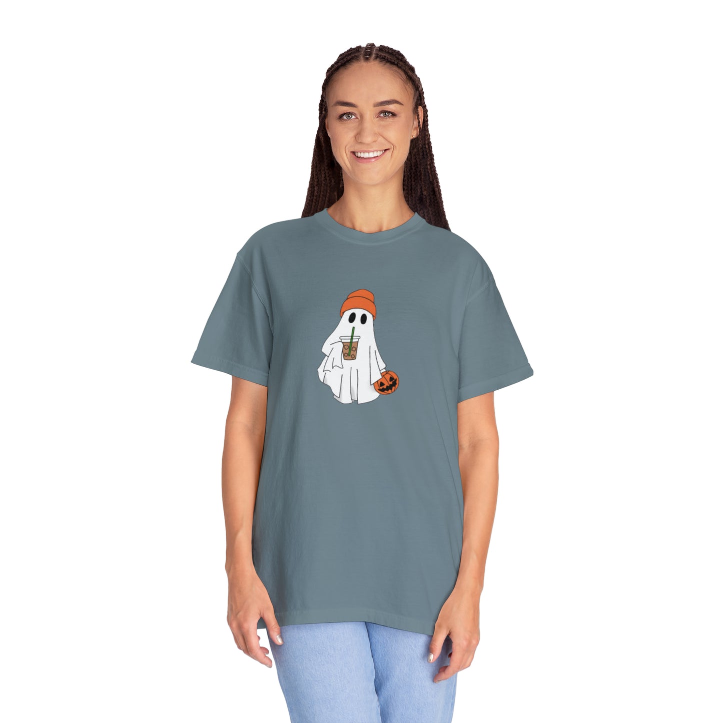 Ghost Iced Coffee Unisex Garment-Dyed T-shirt
