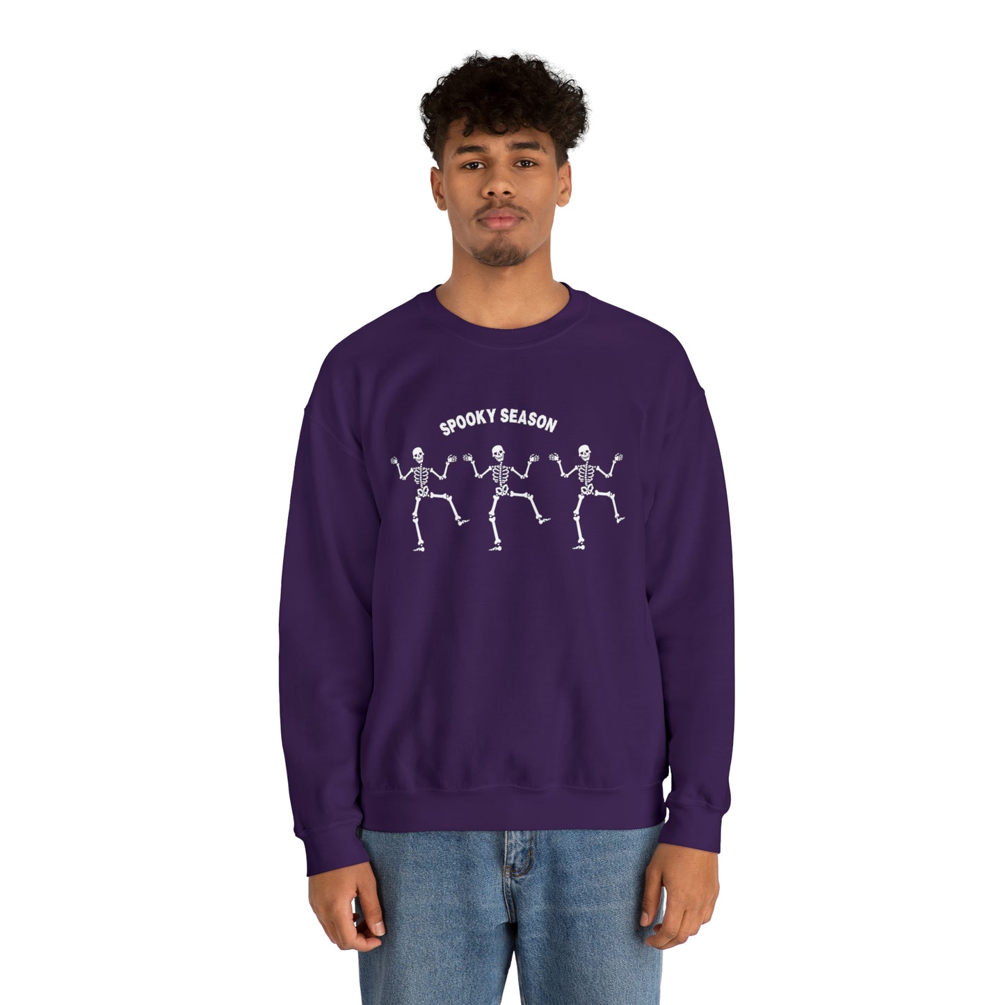 Spooky Season Skeletons Unisex Heavy Blend Crewneck Sweatshirt