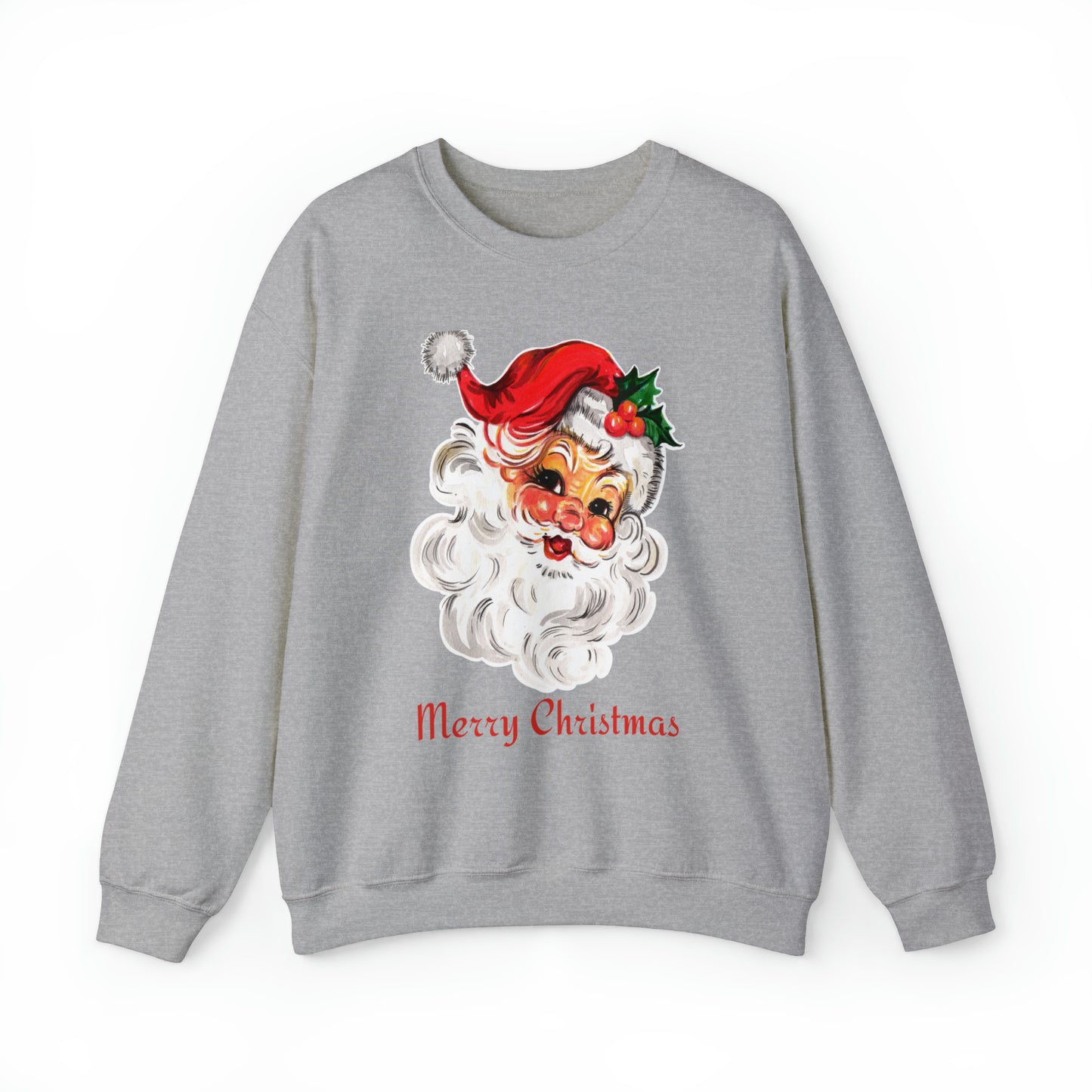 Merry Christmas Vintage Santa Unisex Heavy Blend Crewneck Sweatshirt