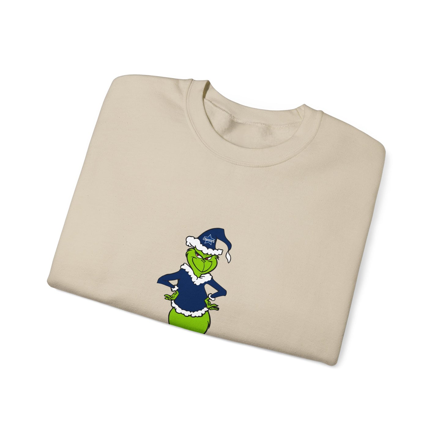 Dallas Cowboys Grinch Unisex Heavy Blend Crewneck Sweatshirt