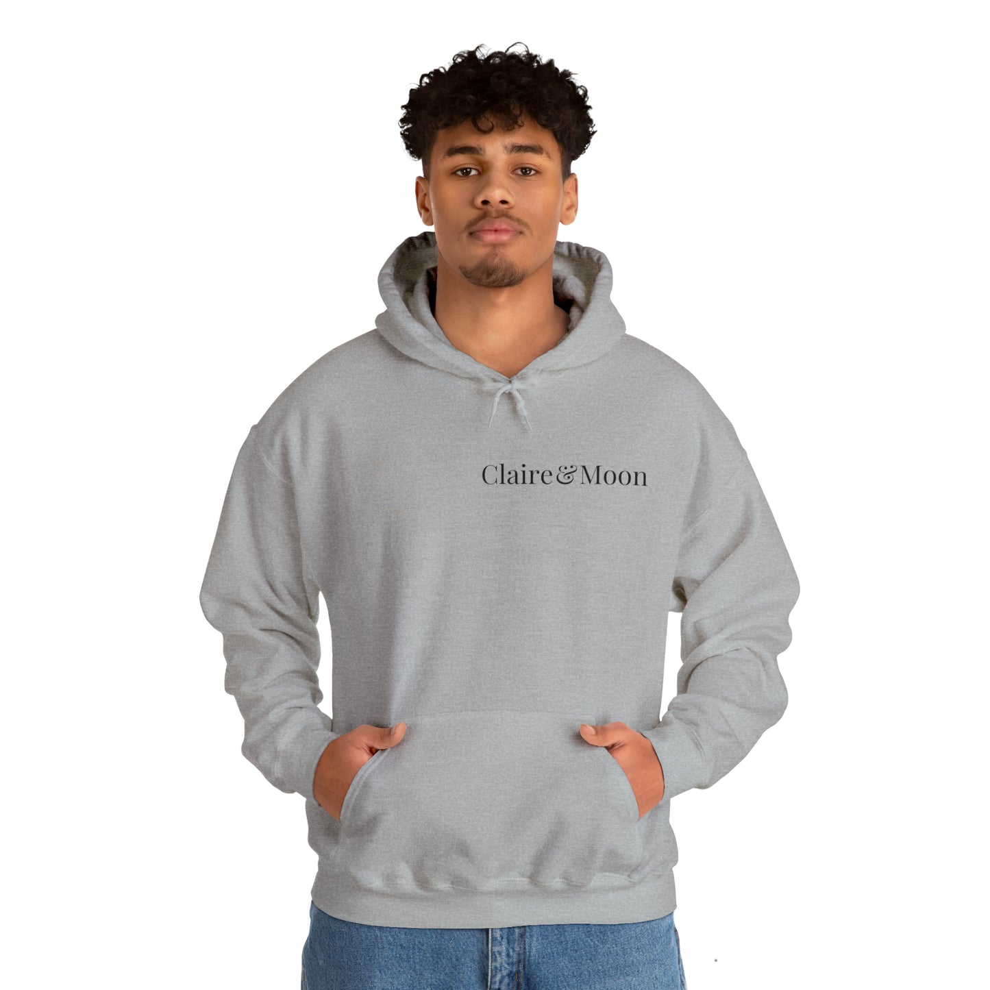 Claireandmoon Black Logo Unisex Heavy Blend™ Hooded Sweatshirt