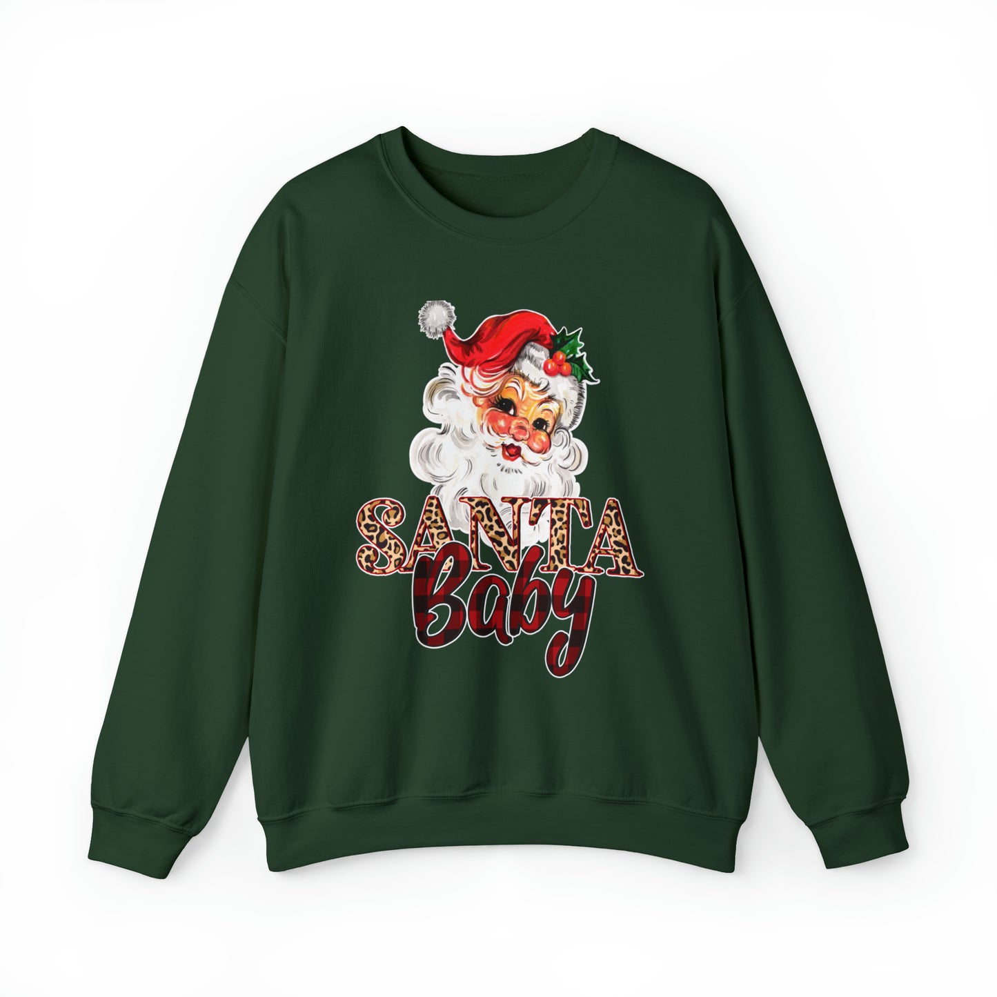 Santa Baby Vintage Santa Unisex Heavy Blend Crewneck Sweatshirt