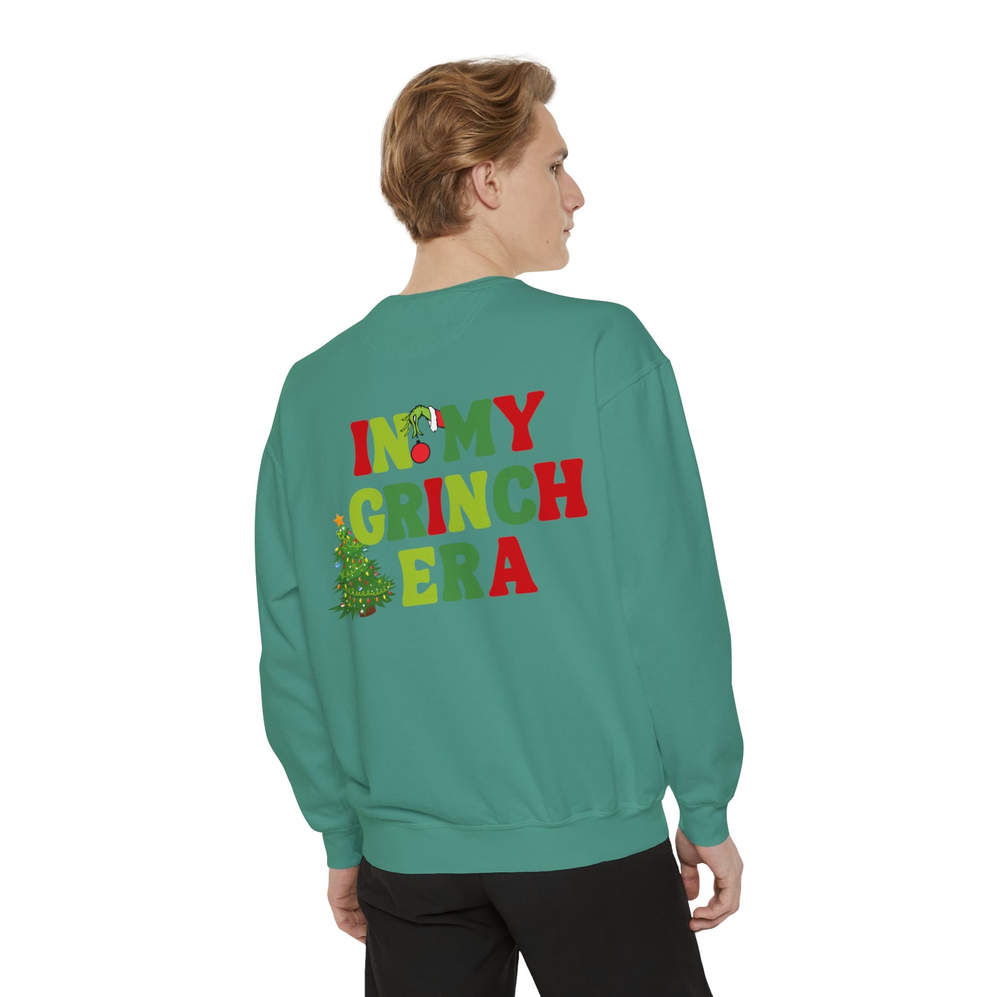 In My Grinch Era Comfort Colors Unisex Garment-Dyed Sweatshirt