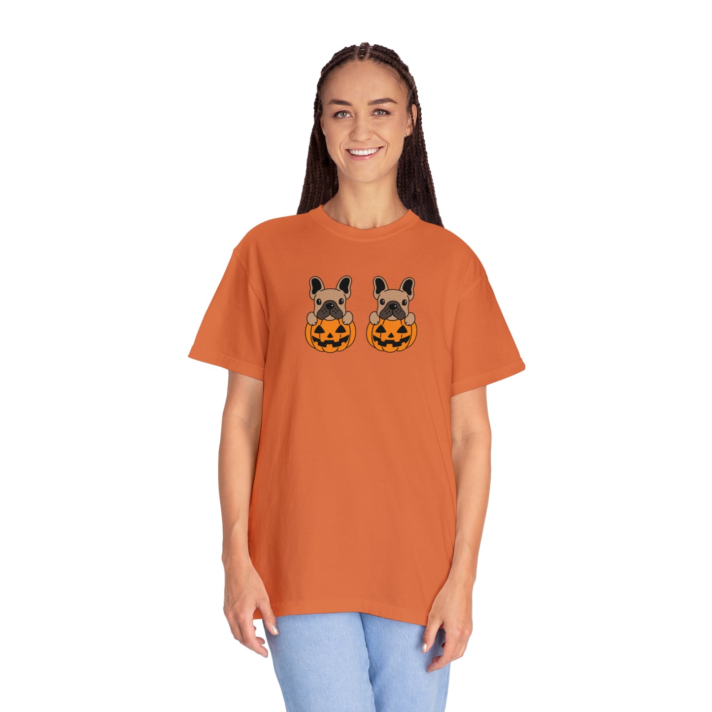 Doggie Pumpkins Unisex Garment-Dyed T-shirt