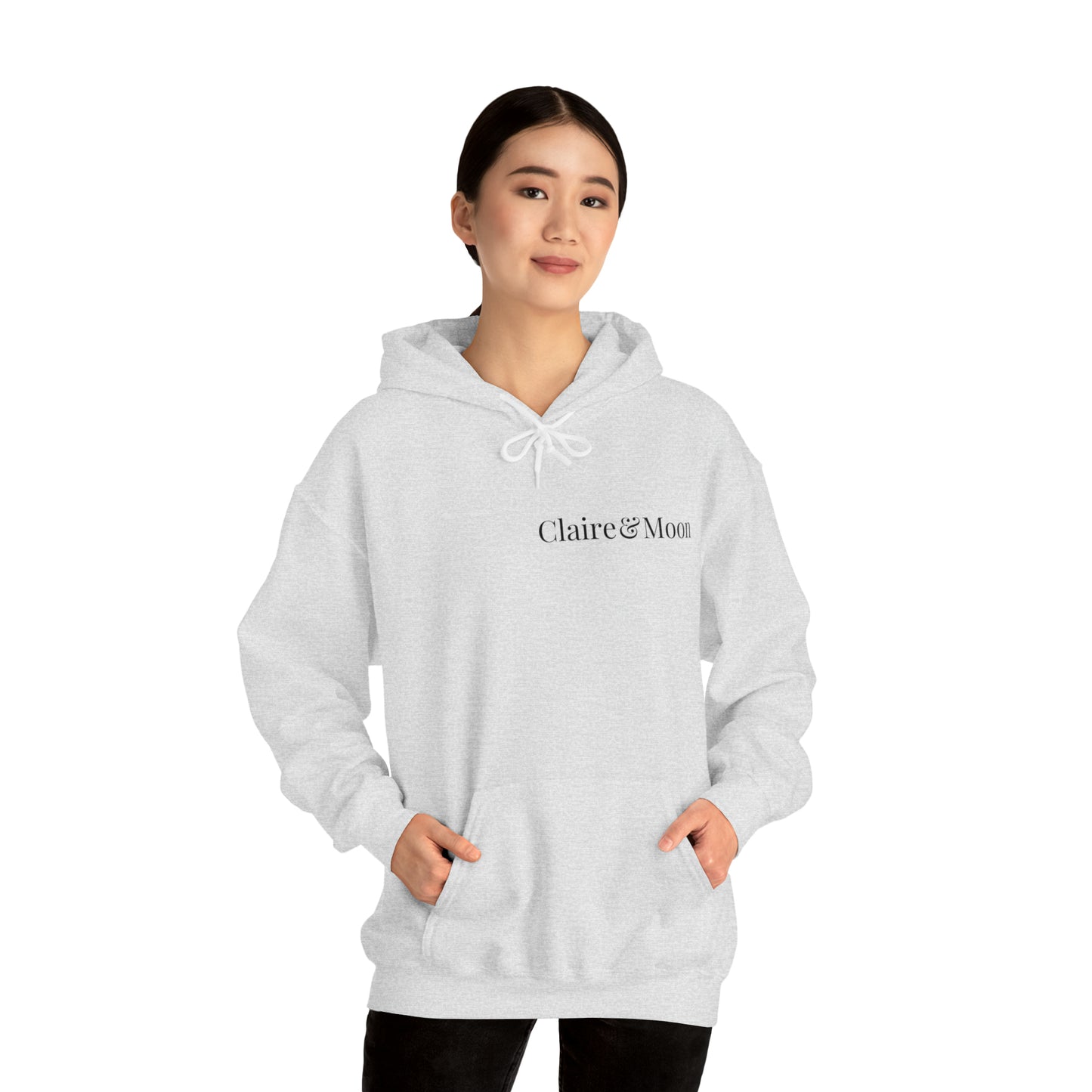 Claireandmoon Black Logo Unisex Heavy Blend™ Hooded Sweatshirt