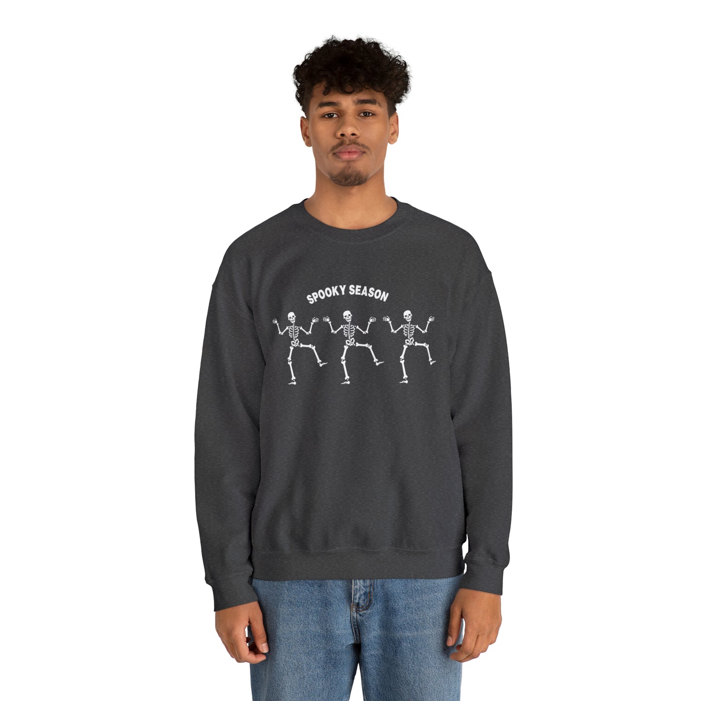 Spooky Season Skeletons Unisex Heavy Blend Crewneck Sweatshirt