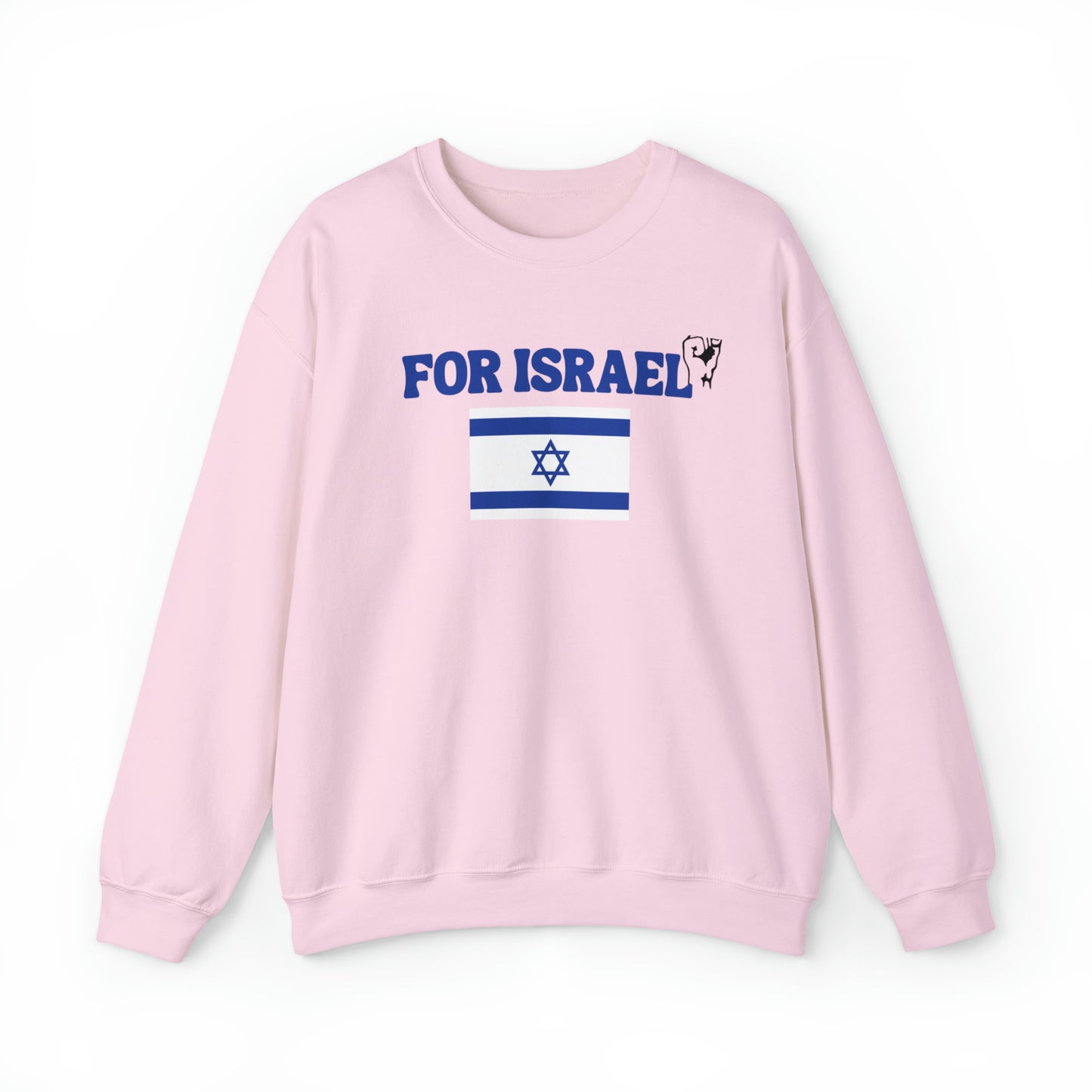 For Israel Unisex Heavy Blend Crewneck Sweatshirt