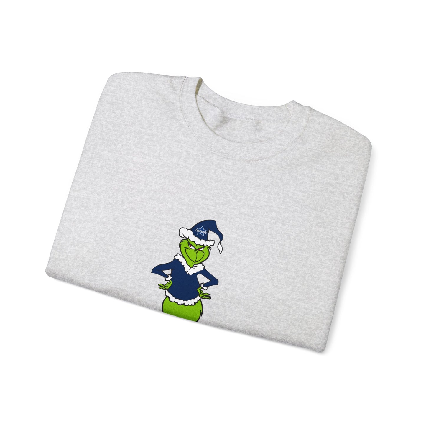 Dallas Cowboys Grinch Unisex Heavy Blend Crewneck Sweatshirt
