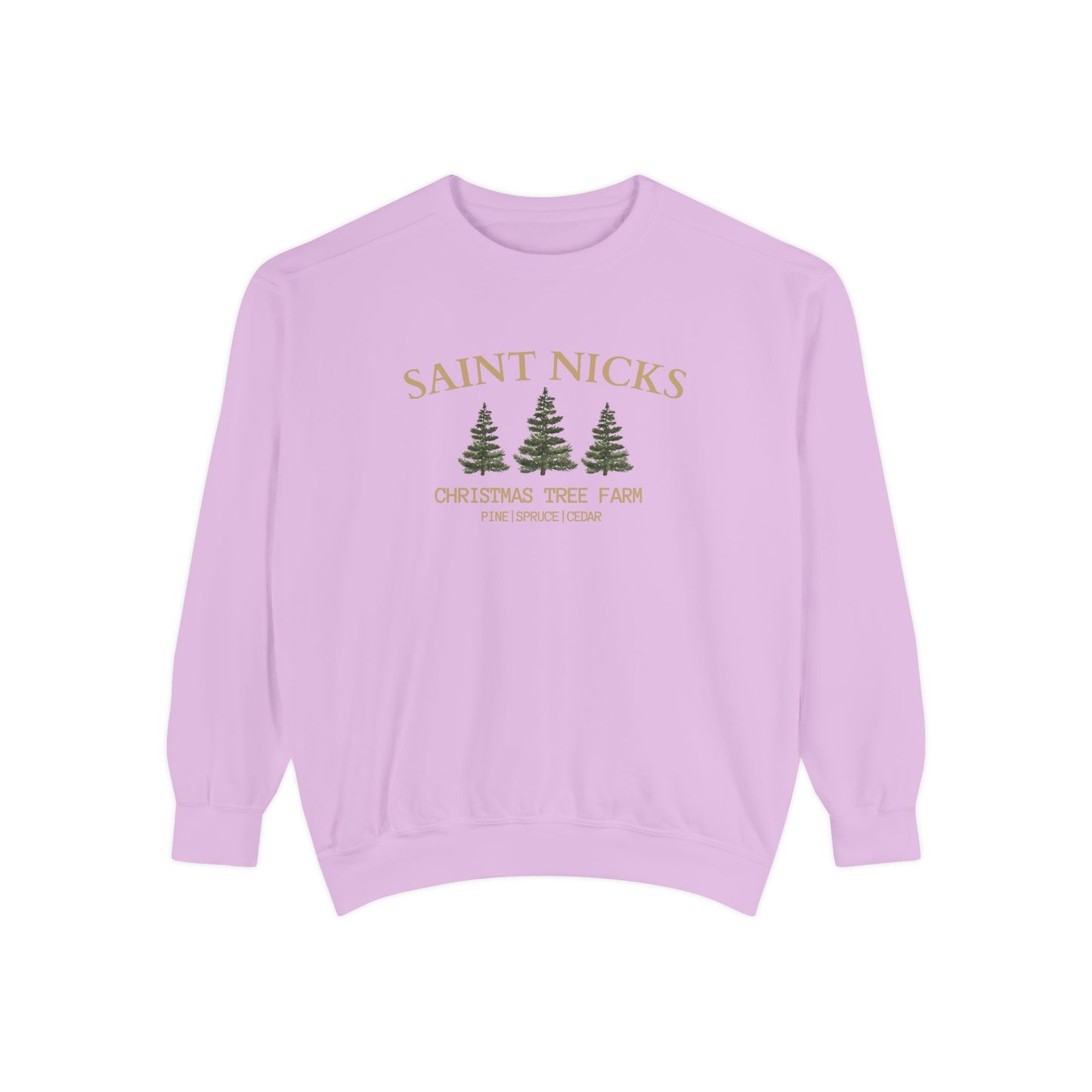 Saints Nicks Christmas Unisex Garment-Dyed Sweatshirt