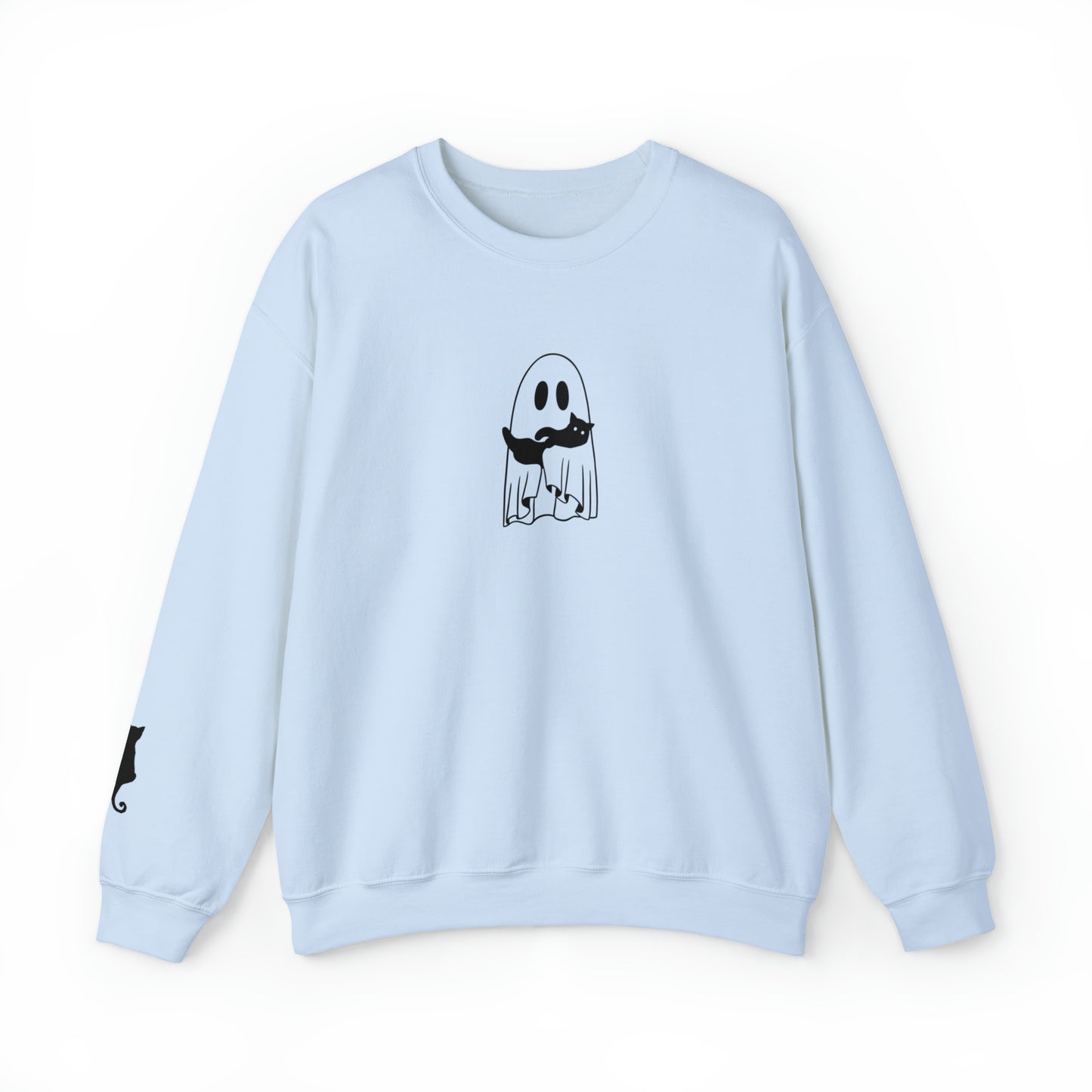 Cat Ghost Unisex Heavy Blend Crewneck Sweatshirt