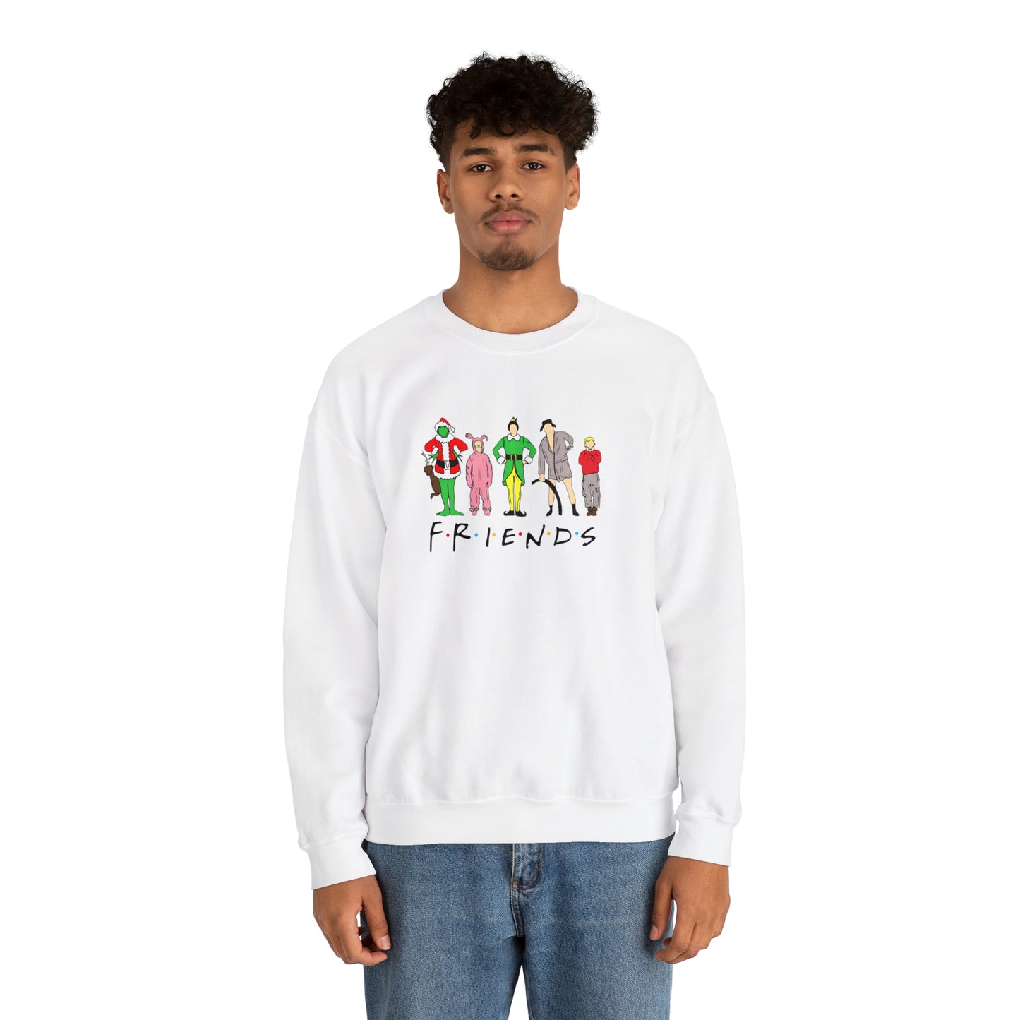 Friends Christmas Unisex Heavy Blend Crewneck Sweatshirt