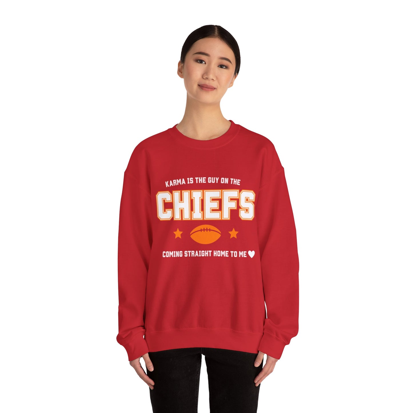 Karma Is The Guy On The Chiefs Unisex Crewneck