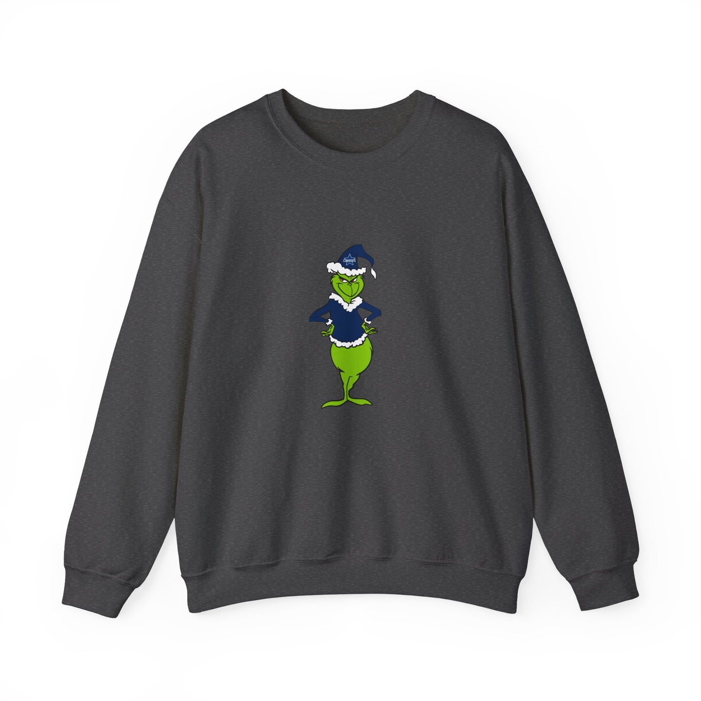 Dallas Cowboys Grinch Unisex Heavy Blend Crewneck Sweatshirt