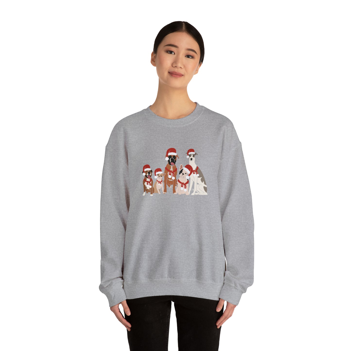 Santa Doggies Unisex Crewneck Sweatshirt