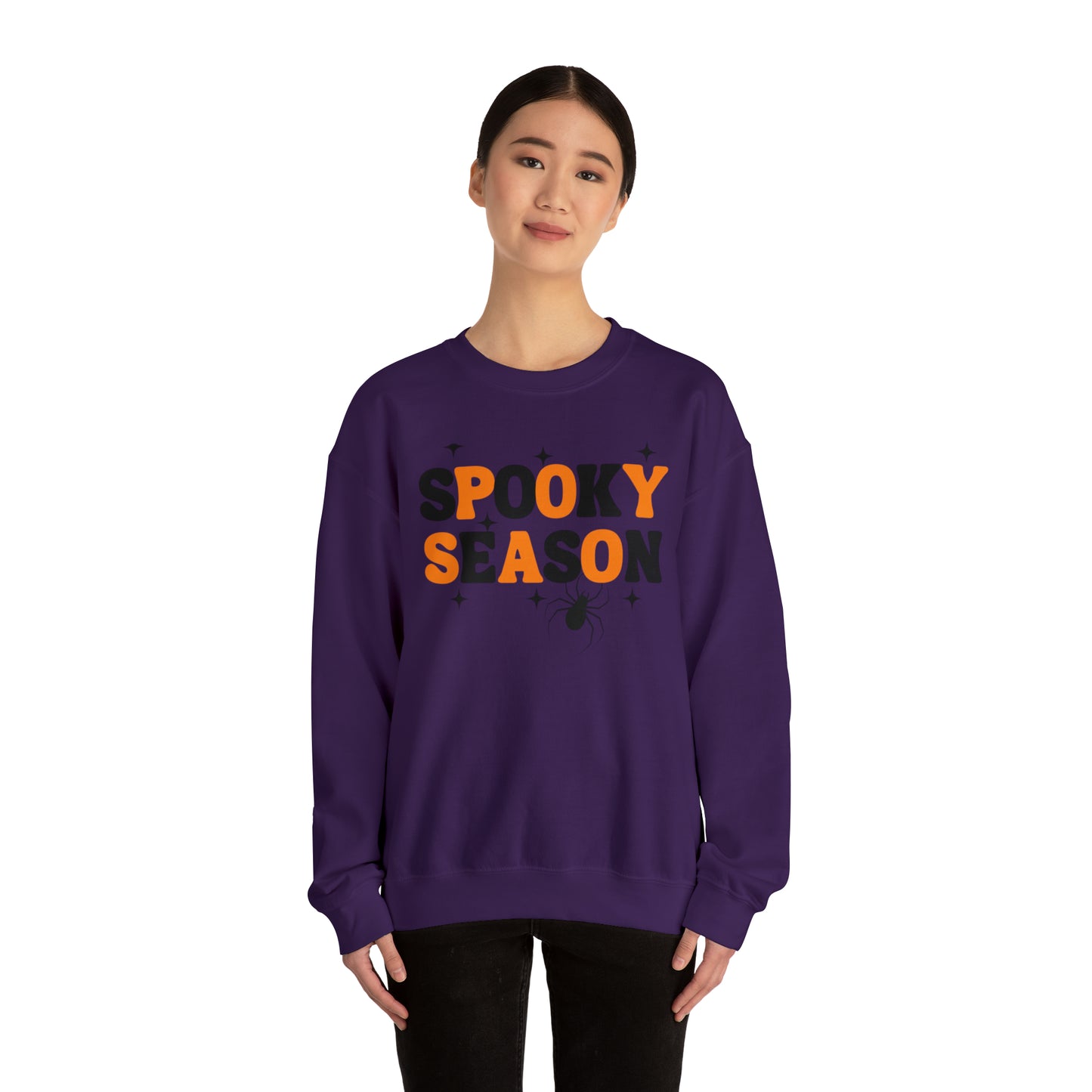 Spooky Season Bats Unisex Heavy Blend Crewneck Sweatshirt