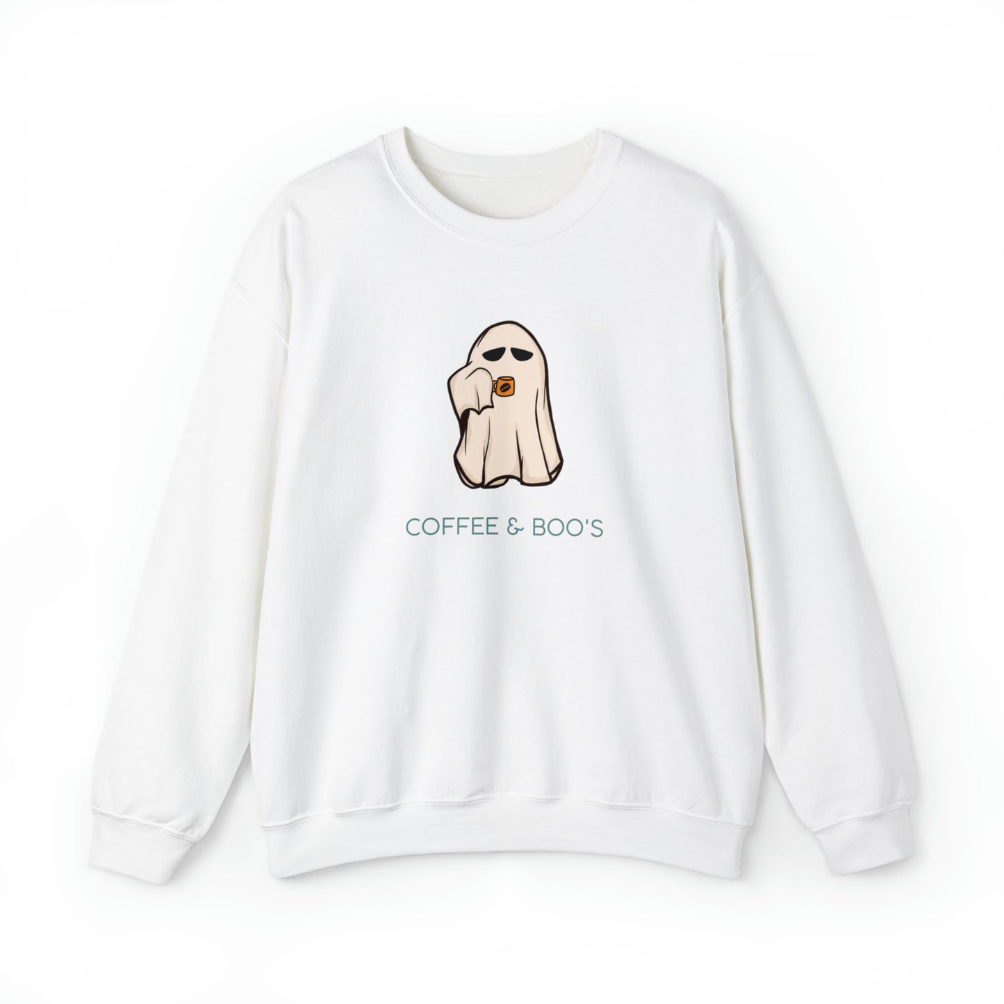 Coffee And Ghouls Unisex Heavy Blend Crewneck Sweatshirt