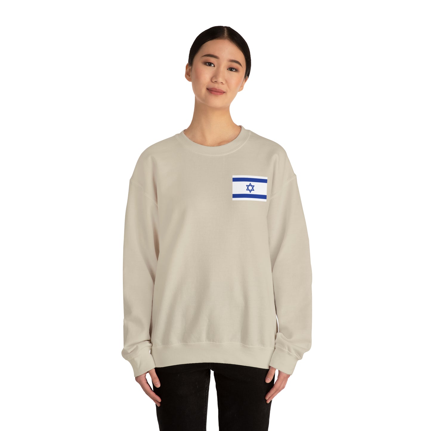 Israeli Flag We Stand For Israel Unisex Heavy Blend Crewneck Sweatshirt
