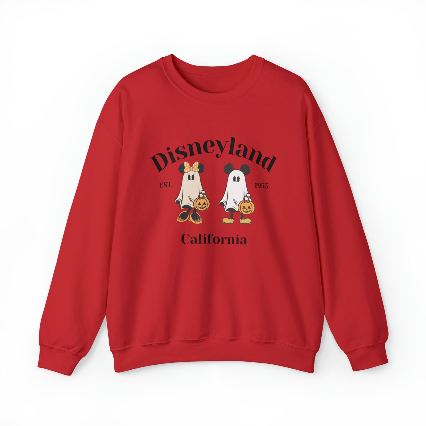 Disneyland Mickey And Minnie Ghost Unisex Heavy Blend Crewneck Sweatshirt