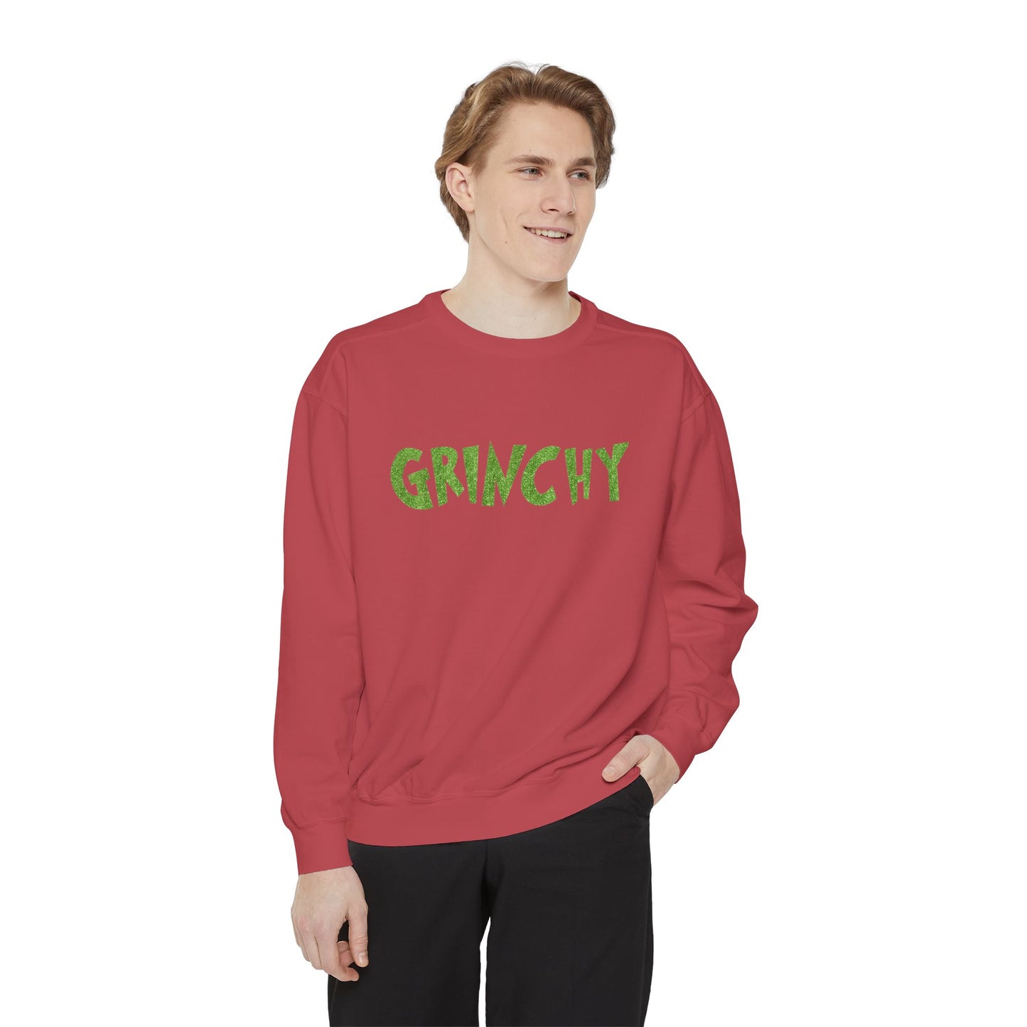 Grinchy Comfort Colors Unisex Garment-Dyed Sweatshirt