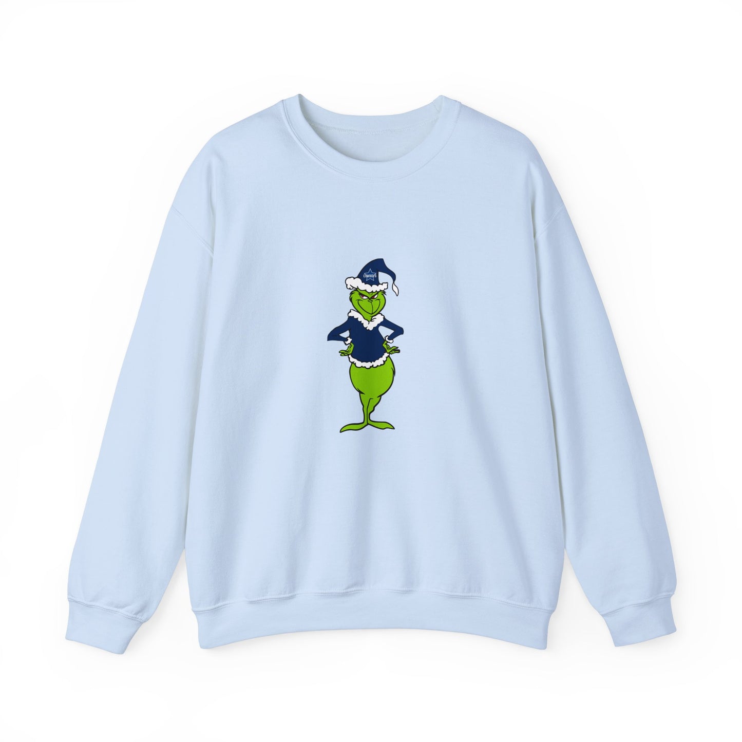 Dallas Cowboys Grinch Unisex Heavy Blend Crewneck Sweatshirt
