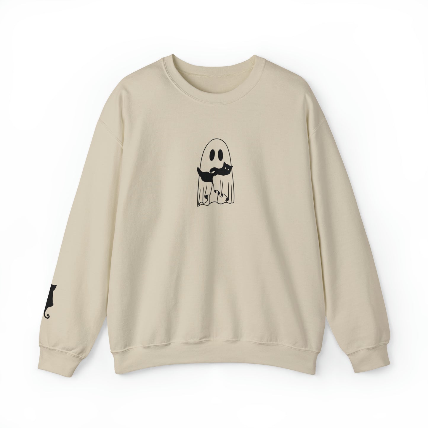 Cat Ghost Unisex Heavy Blend Crewneck Sweatshirt
