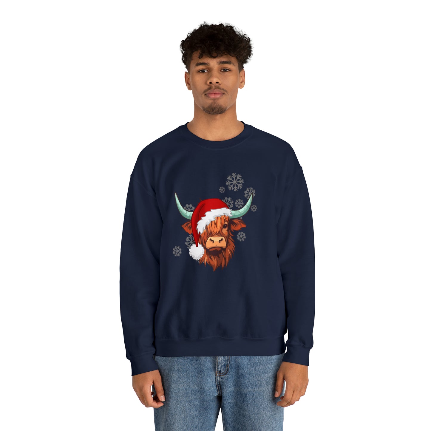 Highland Cow Santa Unisex Sweatshirt