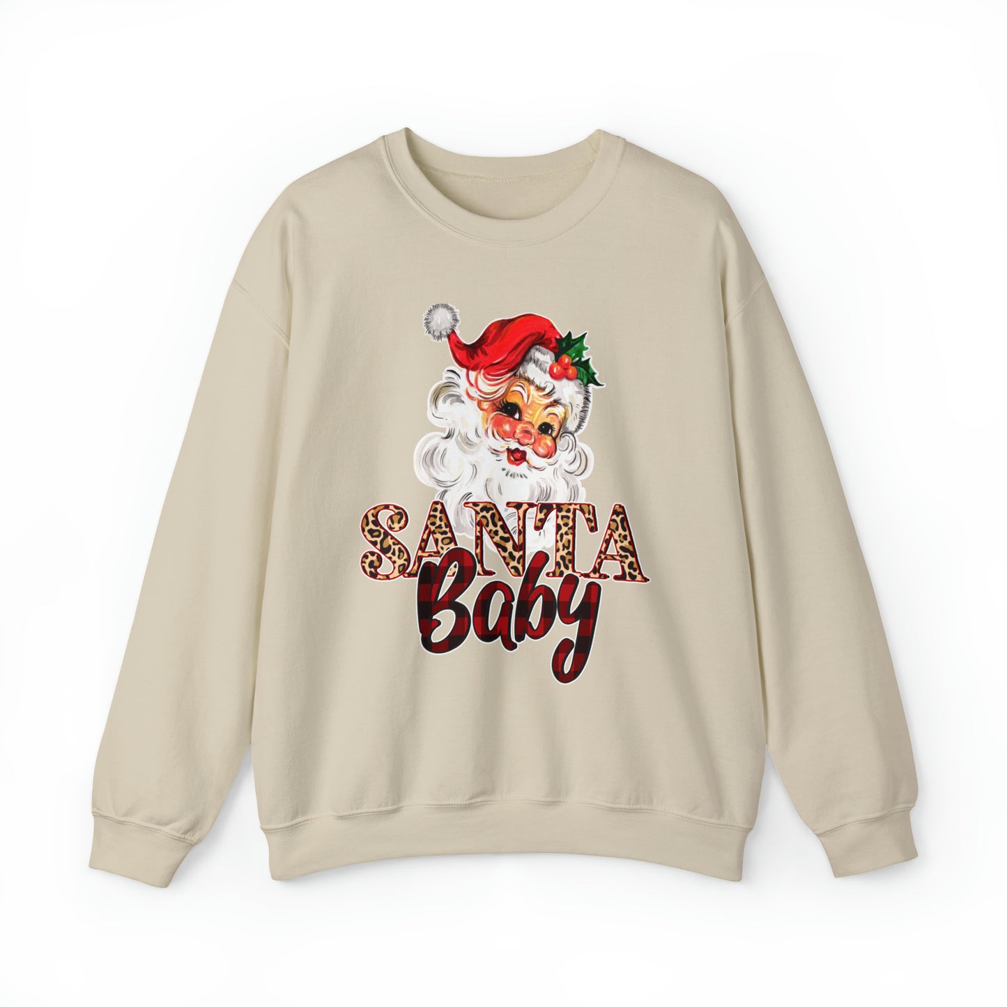 Santa Baby Vintage Santa Unisex Heavy Blend Crewneck Sweatshirt